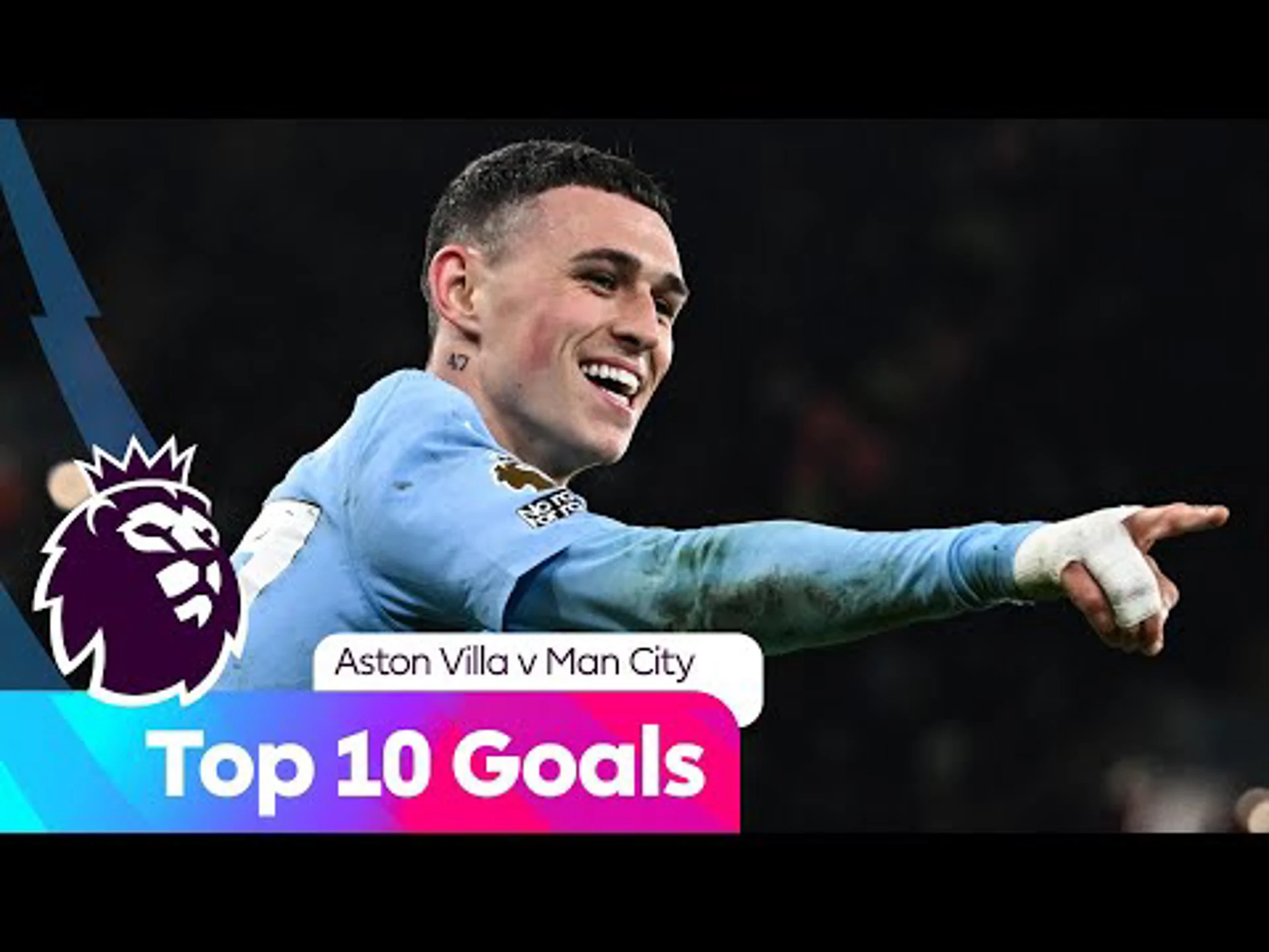 Top Ten Goals | Aston Villa against Man City | Premier League