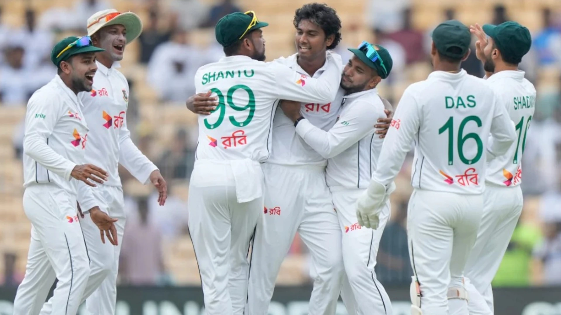 Hasan takes three as Bangladesh rattle India in first test