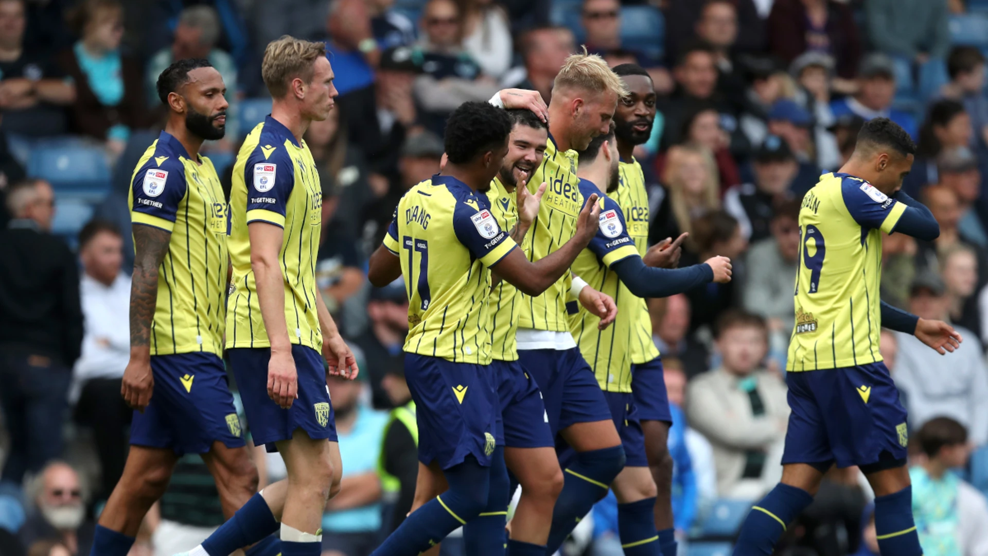 West Brom top of the Championship after Portsmouth rout