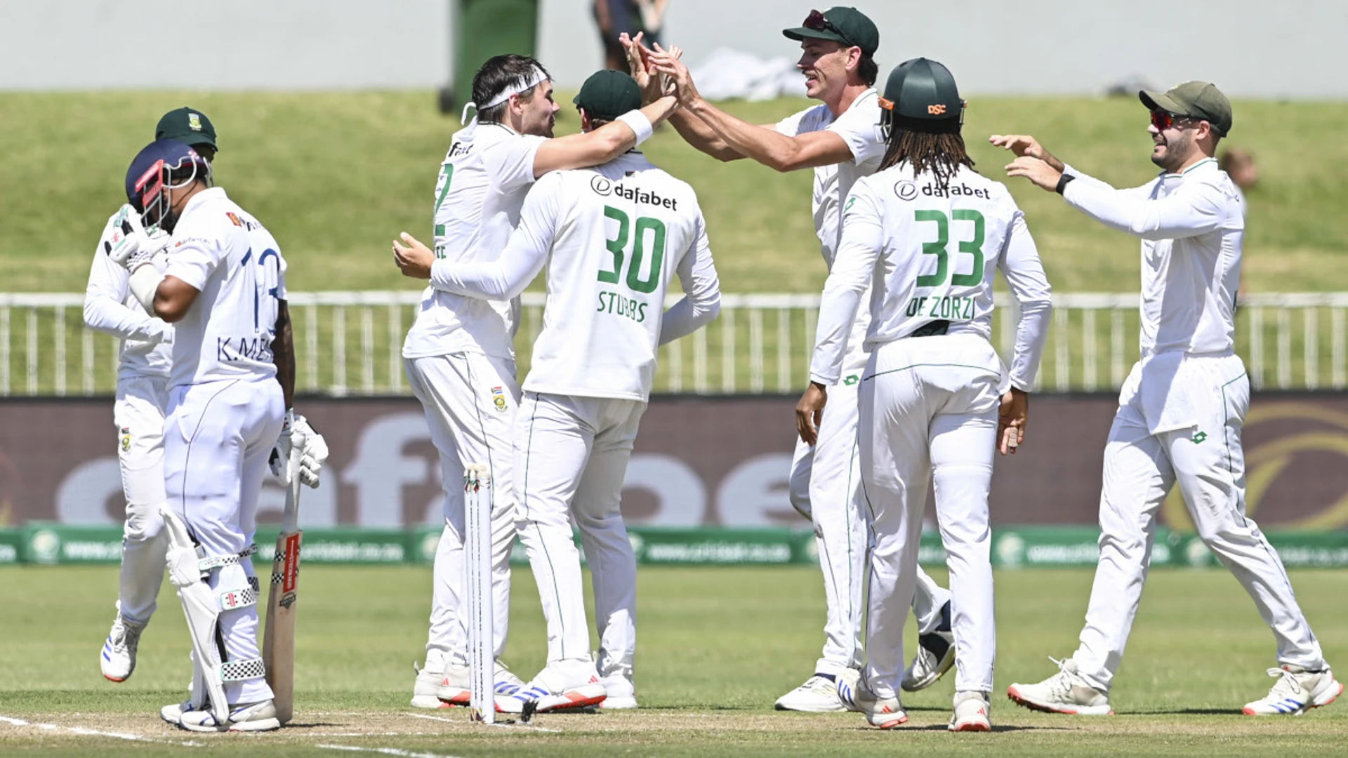 DAY 2: Sri Lanka all out for 42 in first test against South Africa