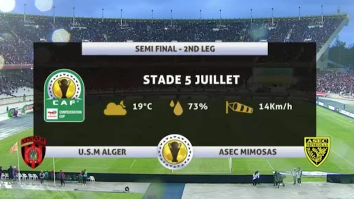 CAF Confederation Cup | SF | 2nd Leg | USM Alger v Asec Mimosas | Highlights
