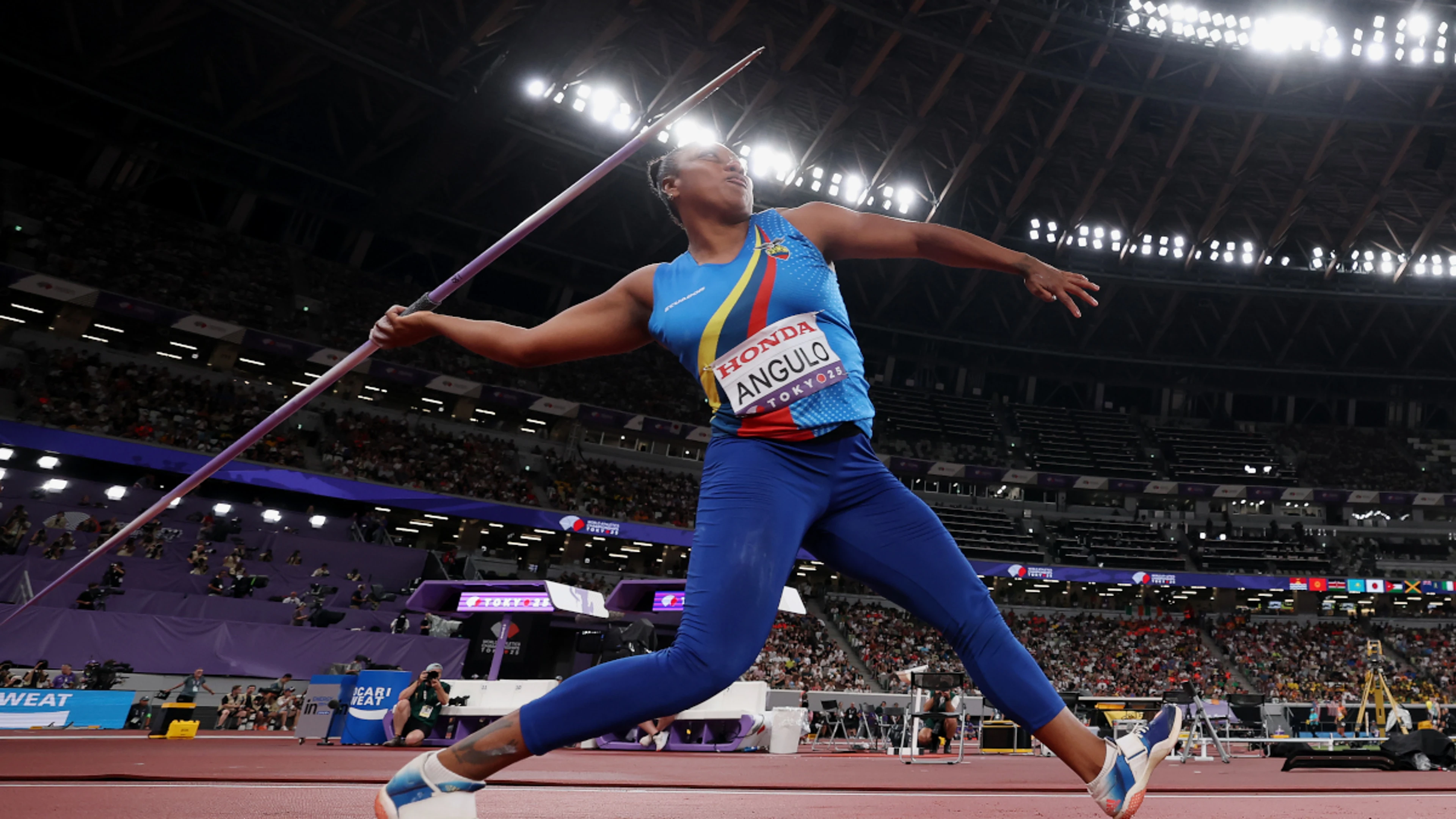 Perseverance pays off as Angulo takes shock javelin gold