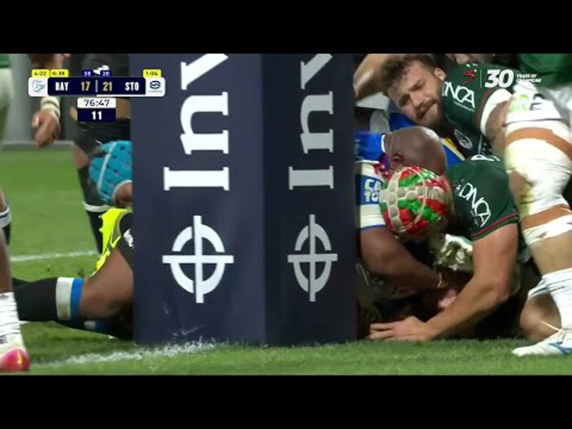 Paul De Villiers With a Try vs. Bayonne