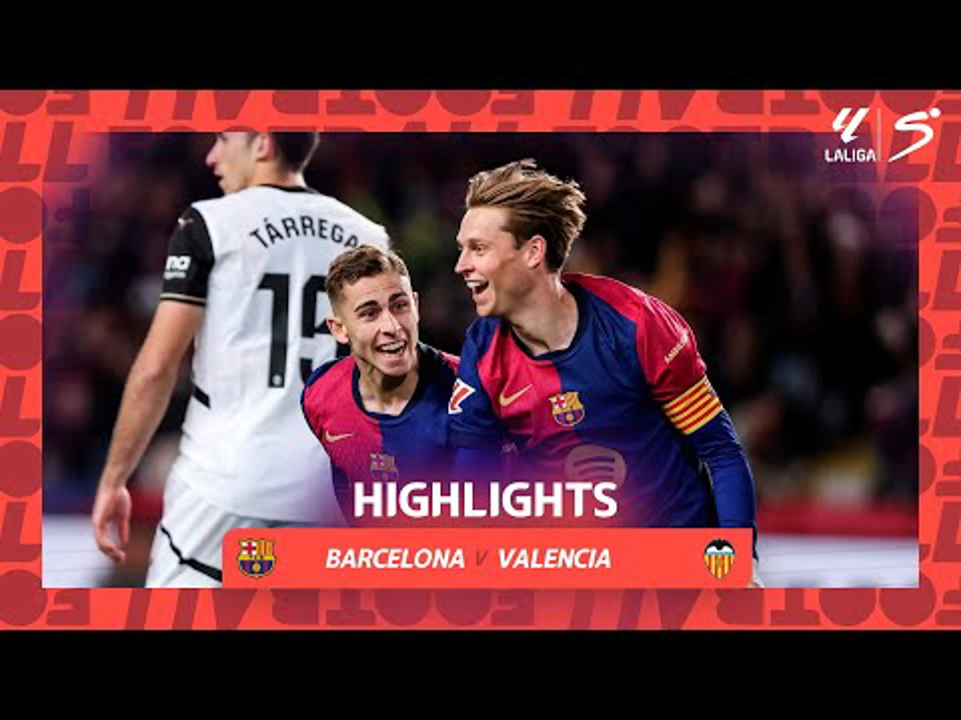 Barcelona v Valencia | Match Highlights | LaLiga EA Sports Matchday 21