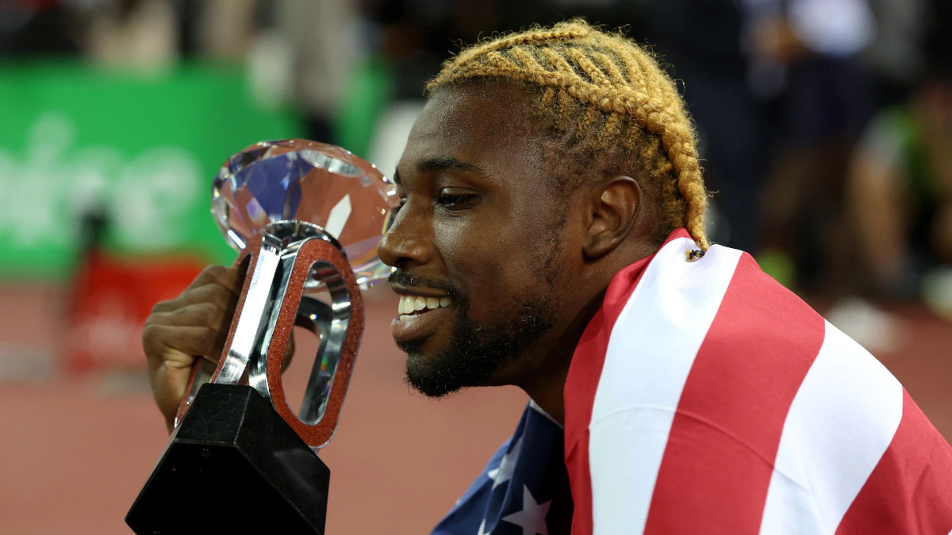 WATCH: Sprint king Lyles secured a record sixth title