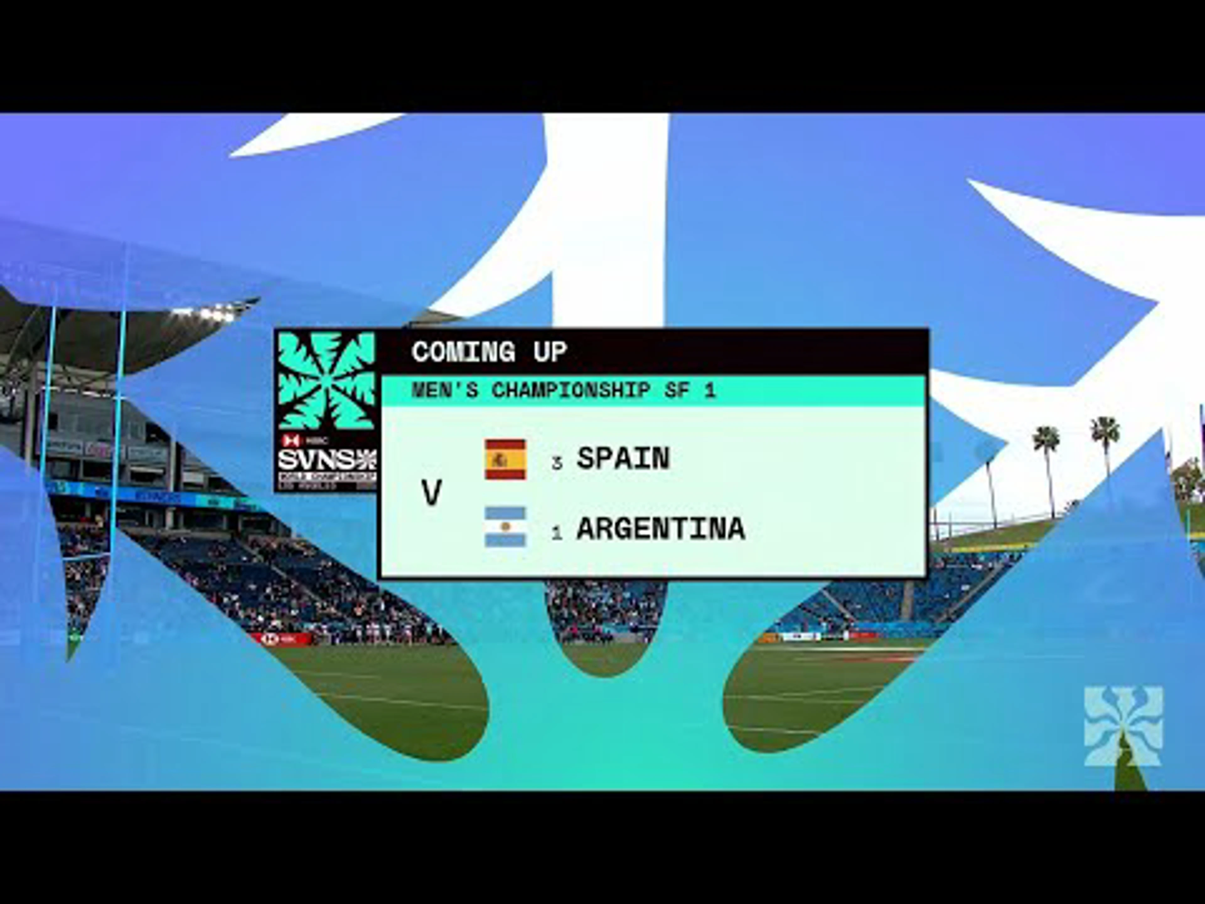 Spain v Argentina | Cup SF 1 | World Rugby HSBC Sevens Series Los Angeles