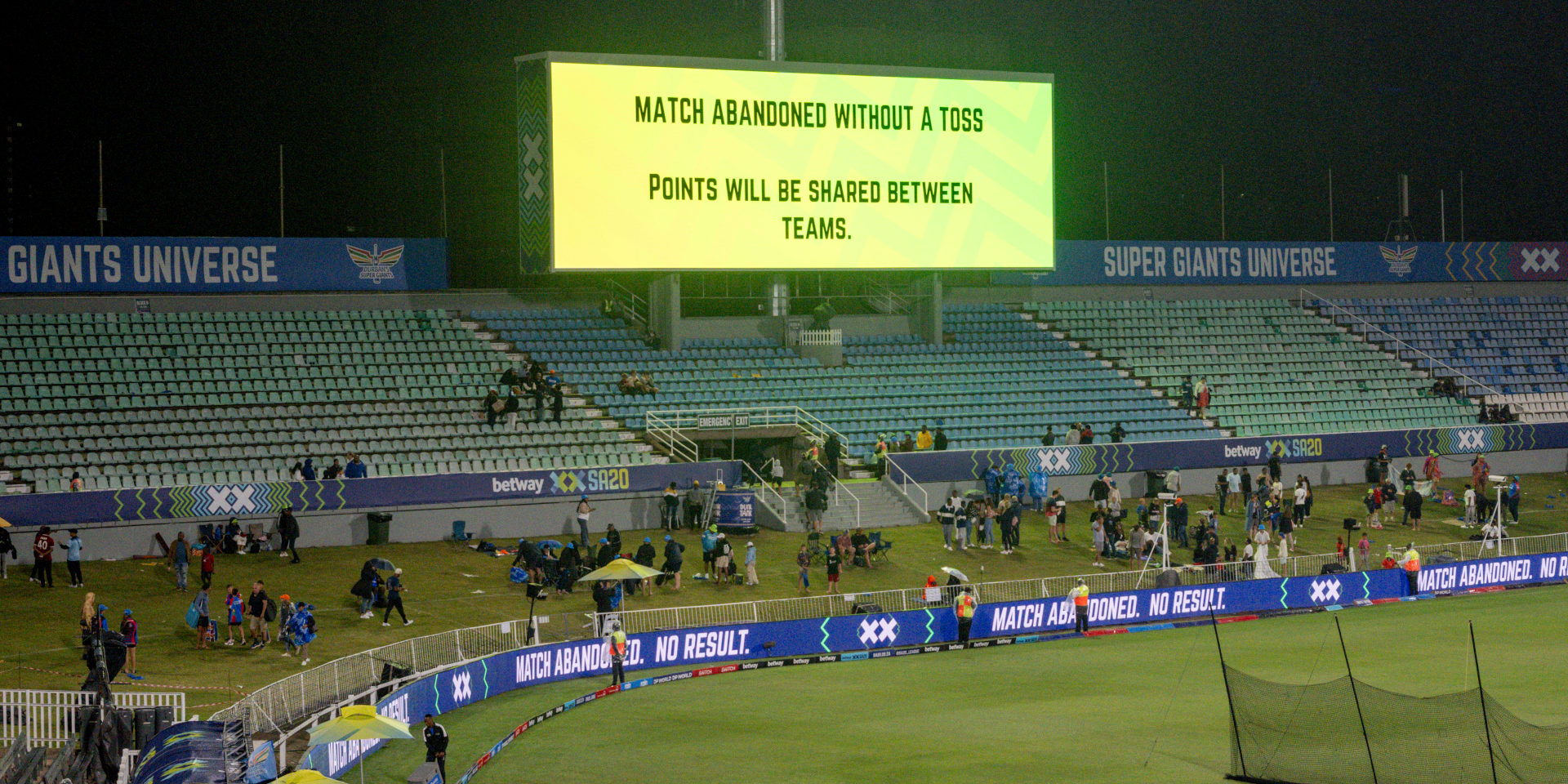 DSG lose third match to the weather