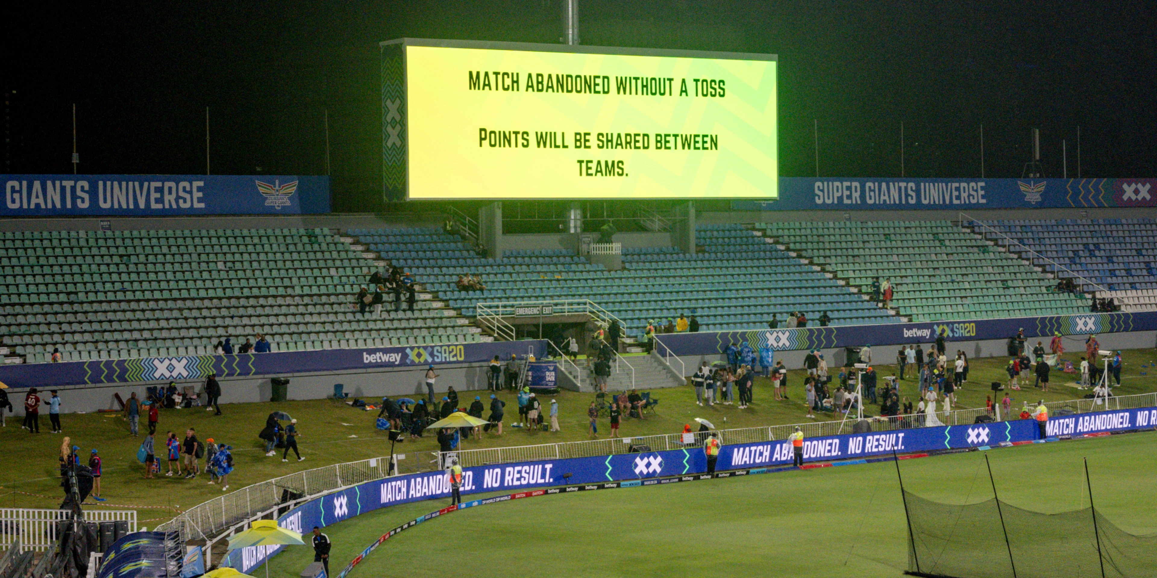 DSG lose third match to the weather