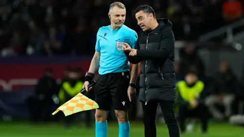 'Very bad' referee ended Barca's challenge, says coach Xavi