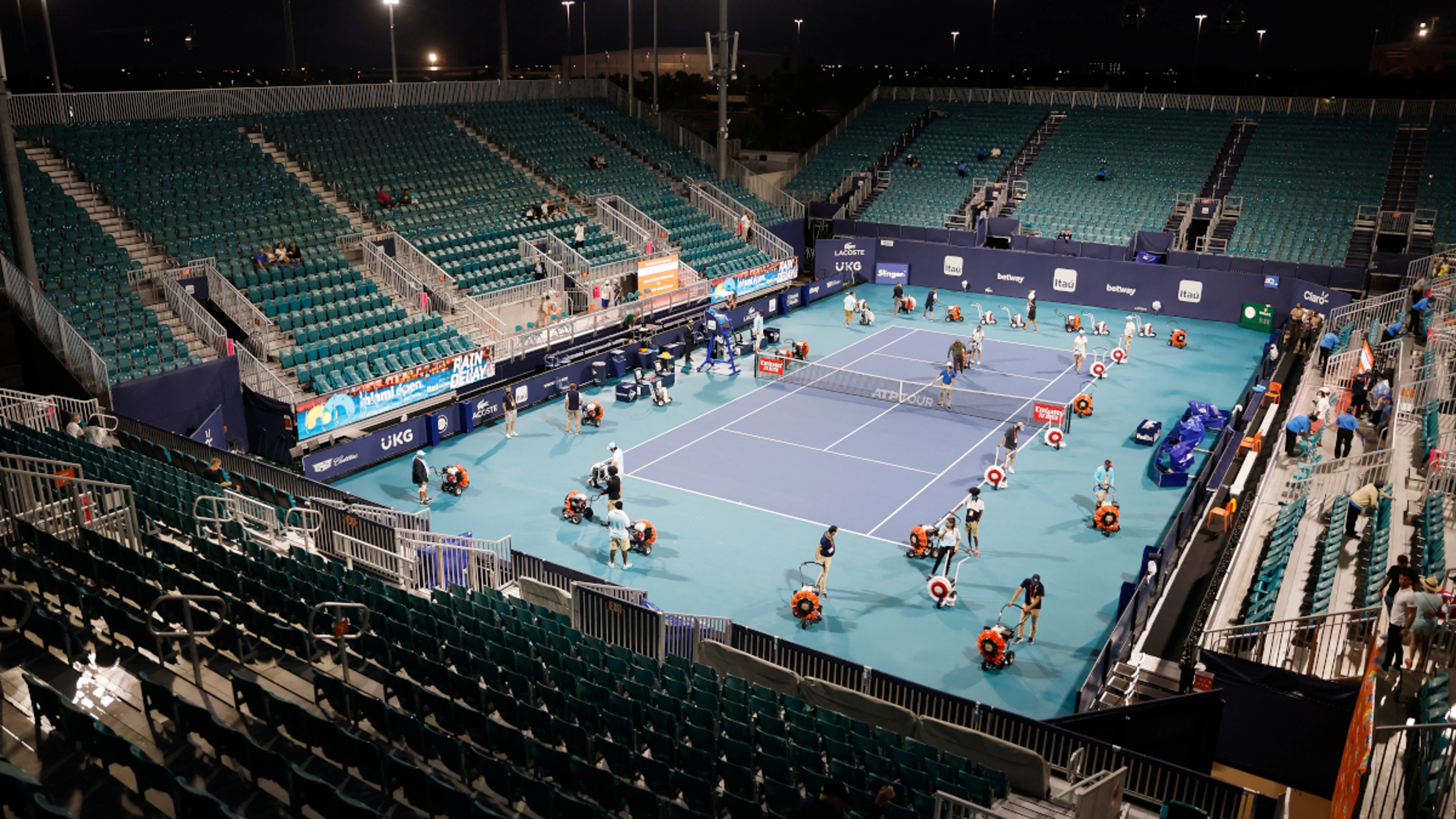 Rain delays start of play at Miami Open