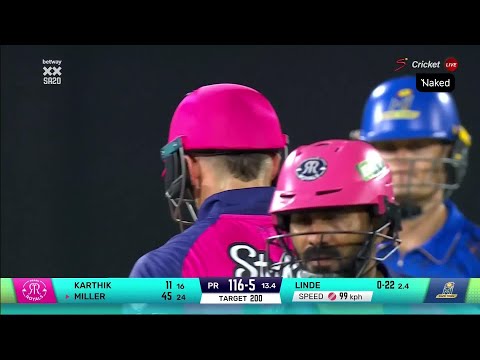 David Miller 45 runs | MI Cape Town v Paarl Royals | Betway SA20