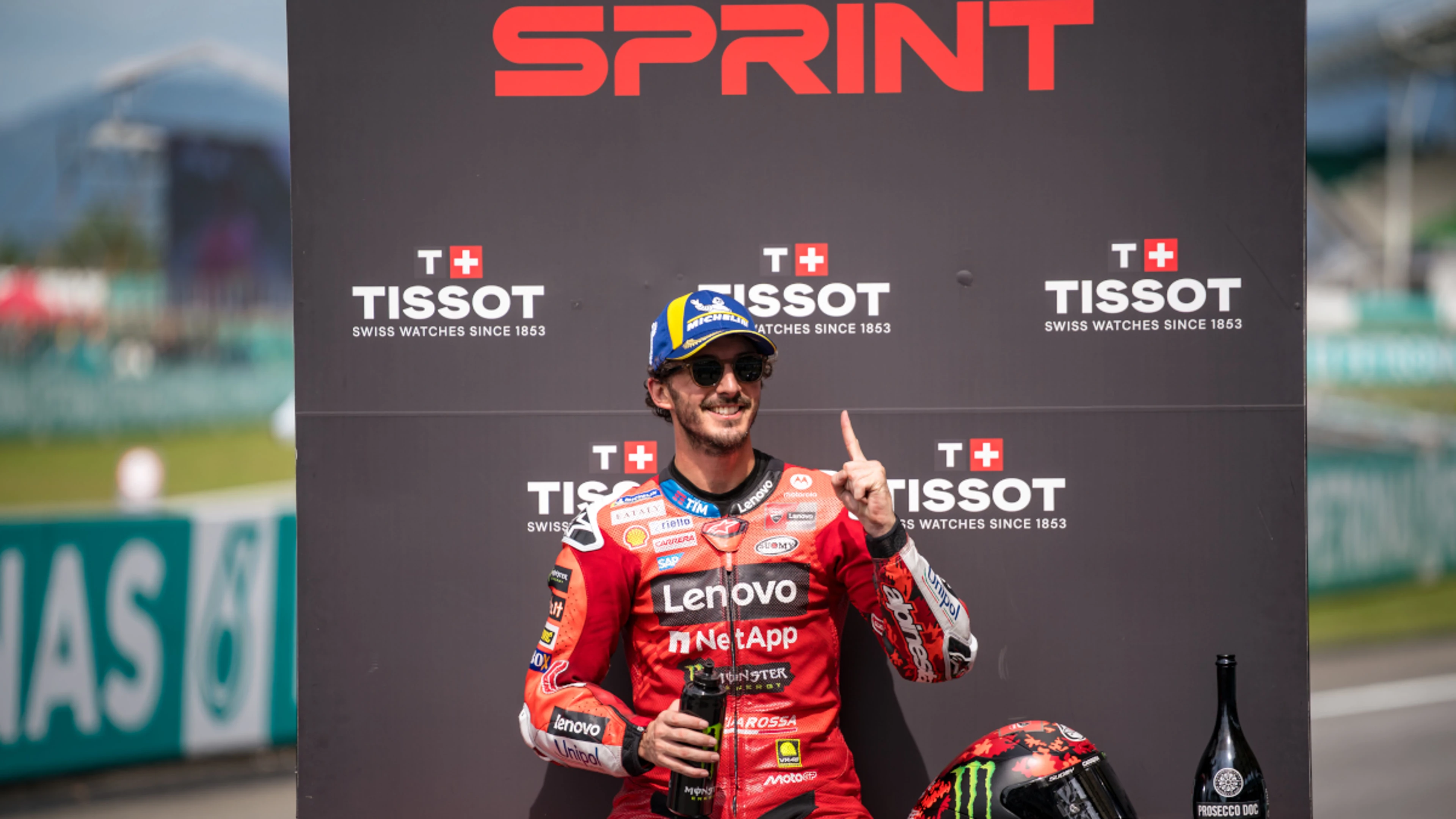 Bagnaia wins Malaysia MotoGP sprint as Alex Marquez seals brotherly 1-2