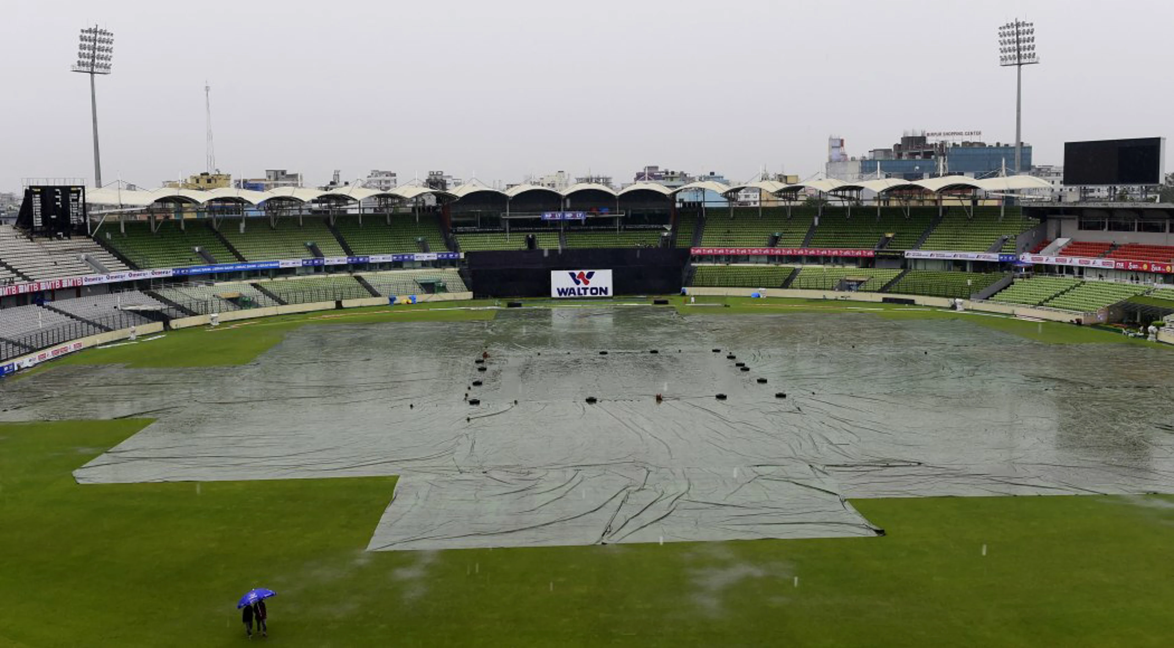 Second day called off in Dhaka due to rain
