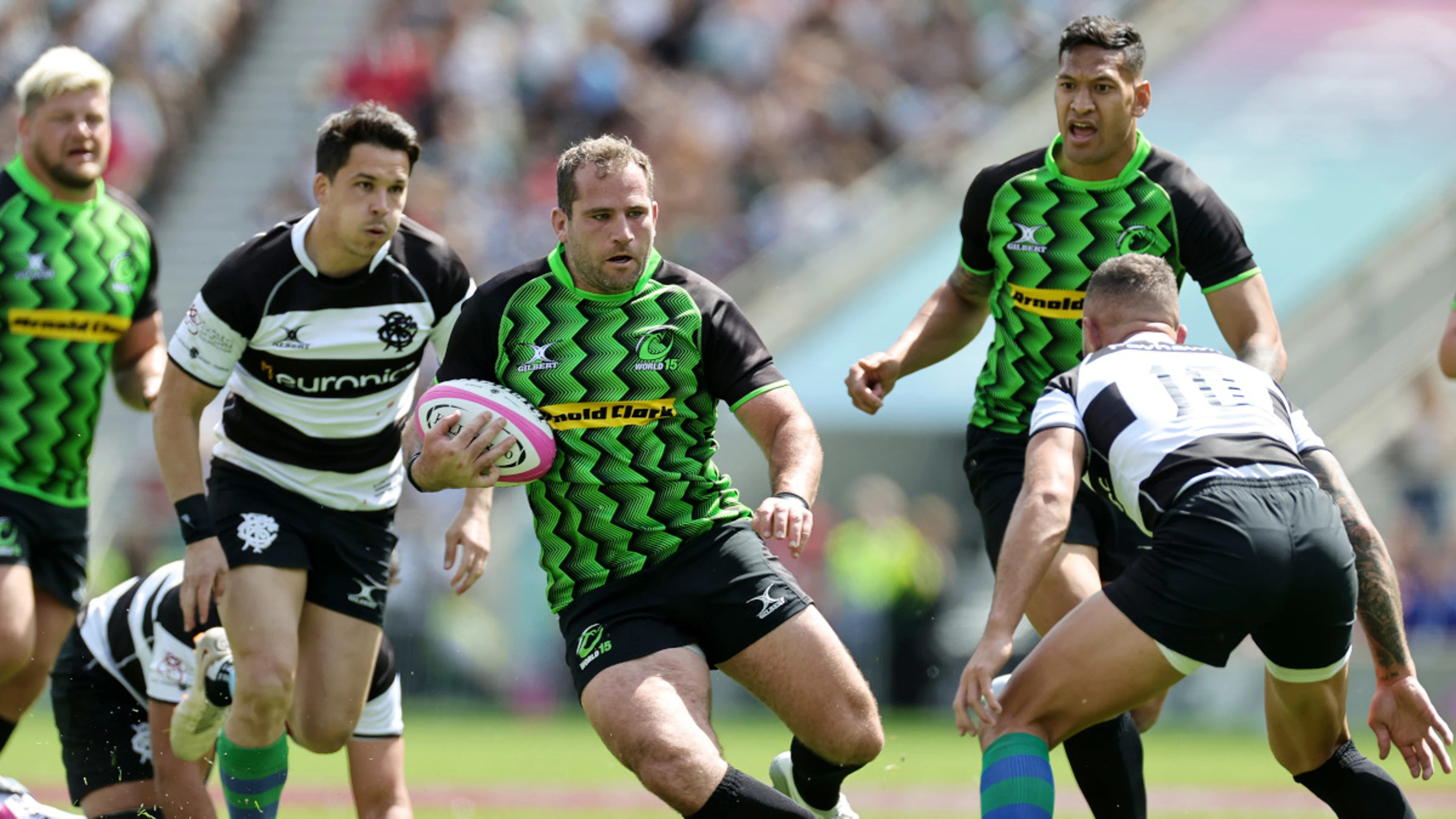 Folau booed and beaten as Barbarians win at Twickenham