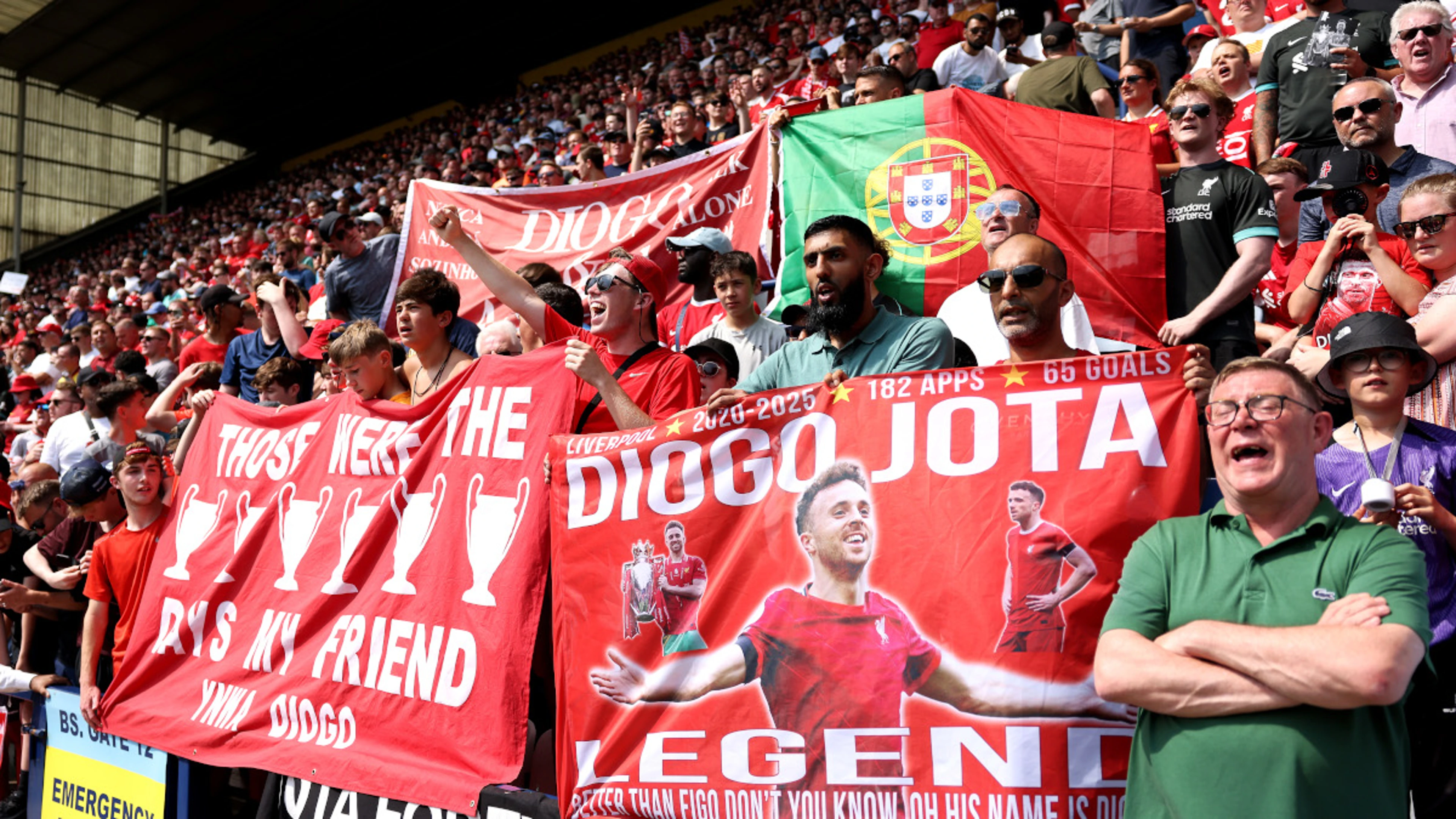 Liverpool honour 'champion' Jota in return to action at Preston