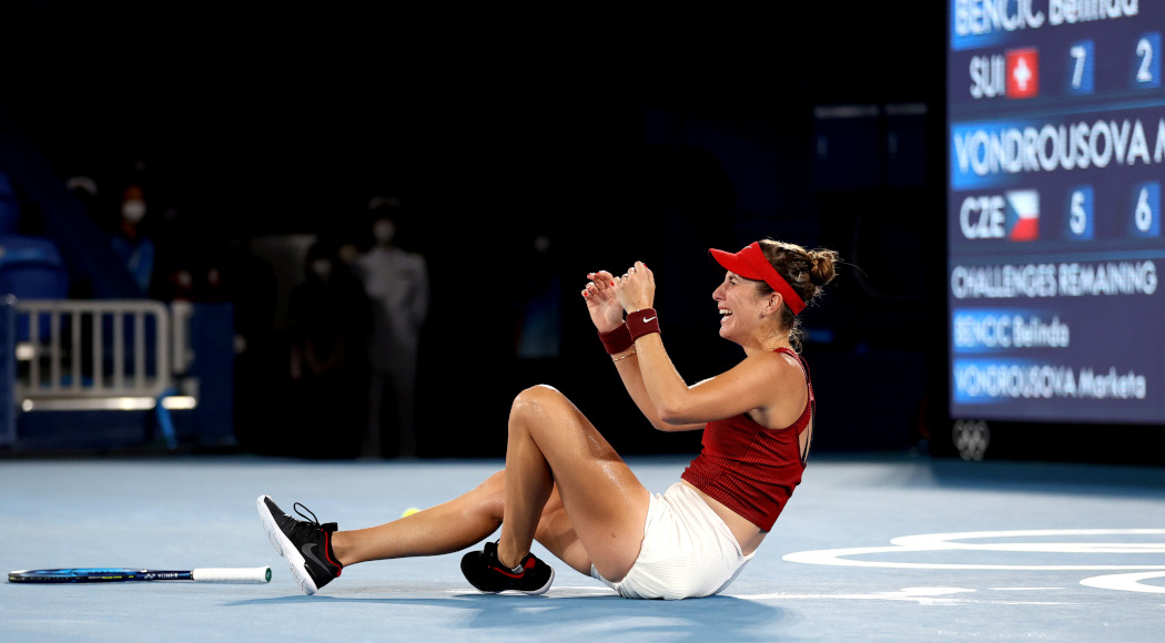 Switzerland's Bencic beats Vondrousova to win Olympic tennis title