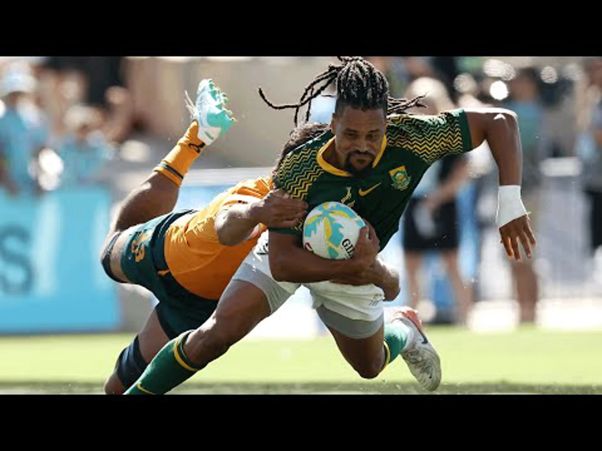 South Africa v Australia | SF2 | Highlights | World Rugby HSBC Sevens Series Perth