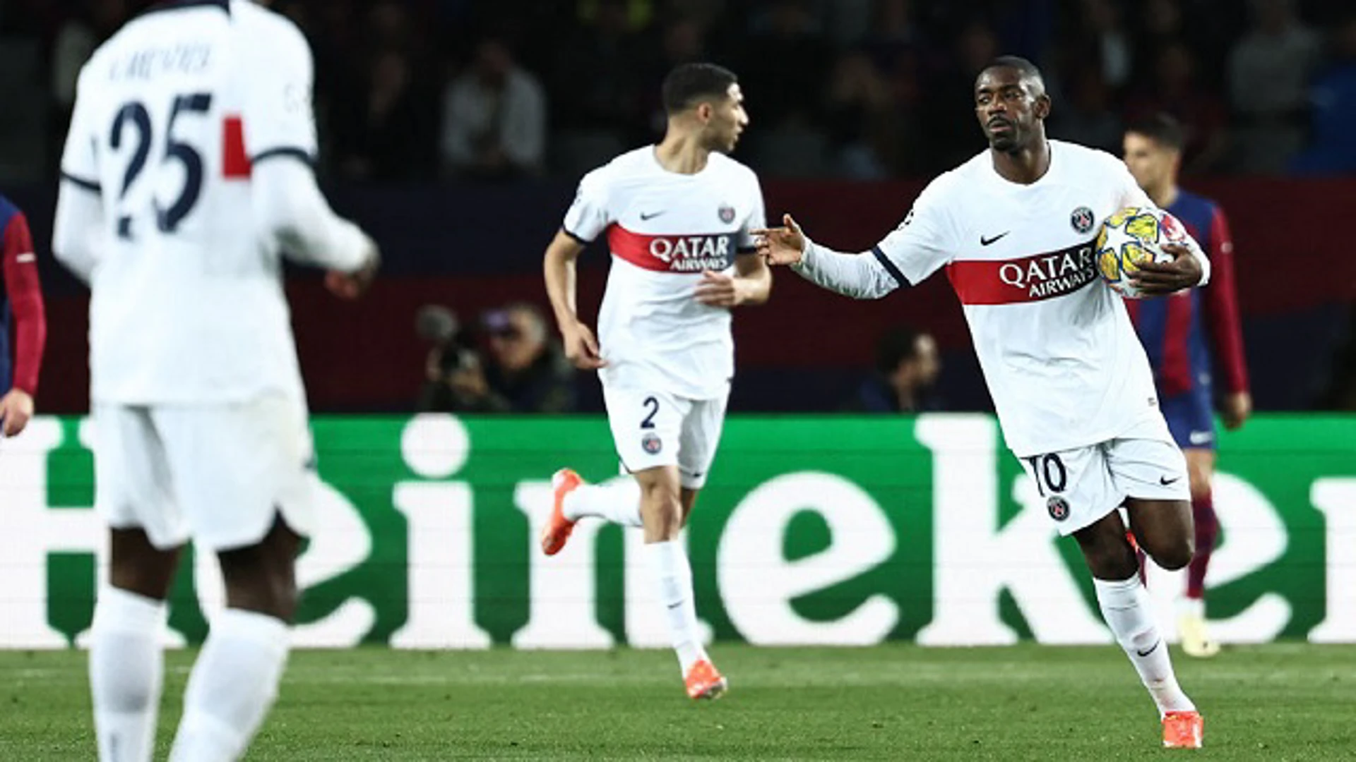 Ousmane Dembélé Scores | FC Barcelona v Paris Saint-Germain | QF 2nd Leg |U EFA Champions League 2023/24