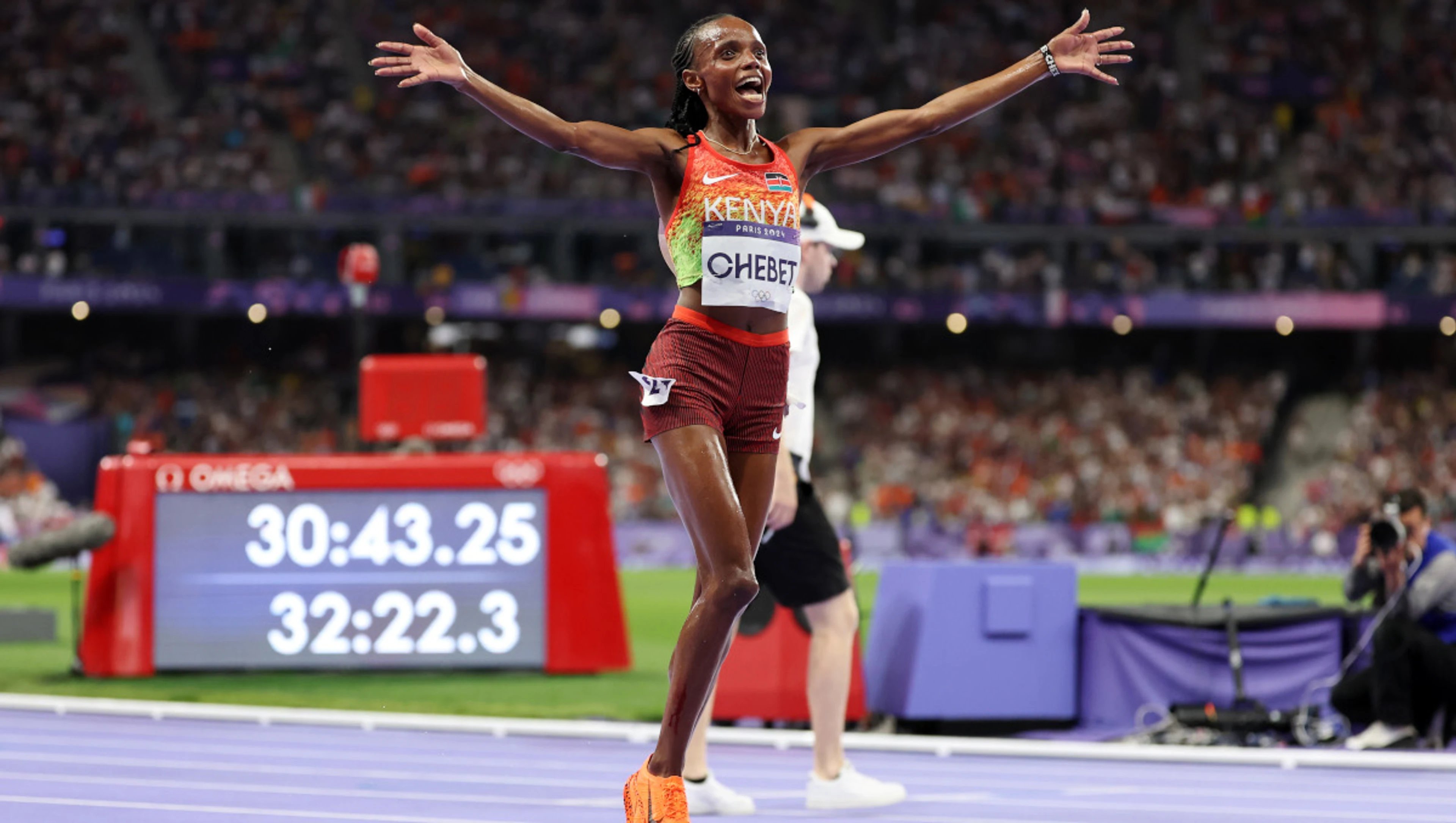 Kenya's Beatrice Chebet wins Olympic women's 10,000m gold