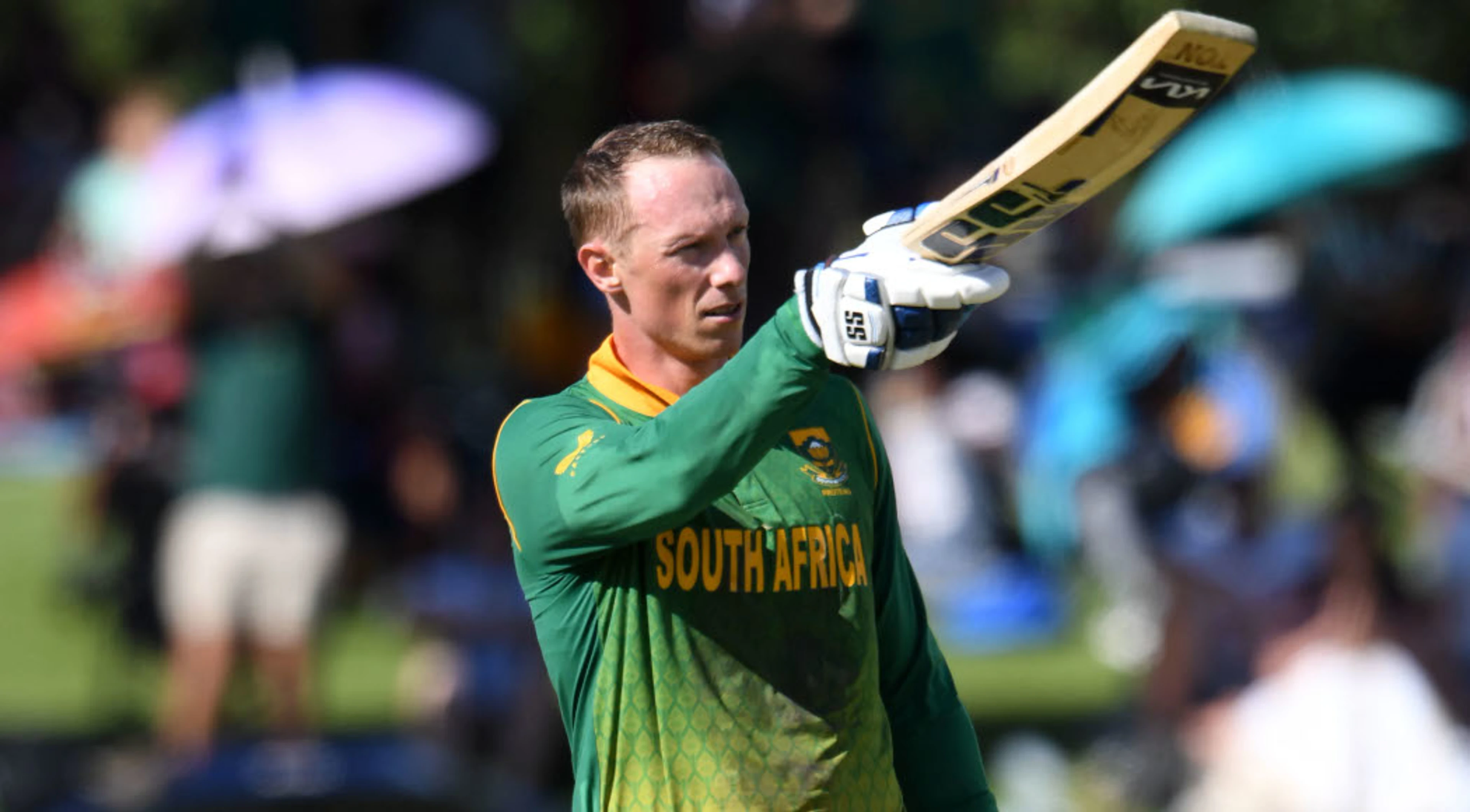 Van der Dussen’s solid ton leads Proteas to 298