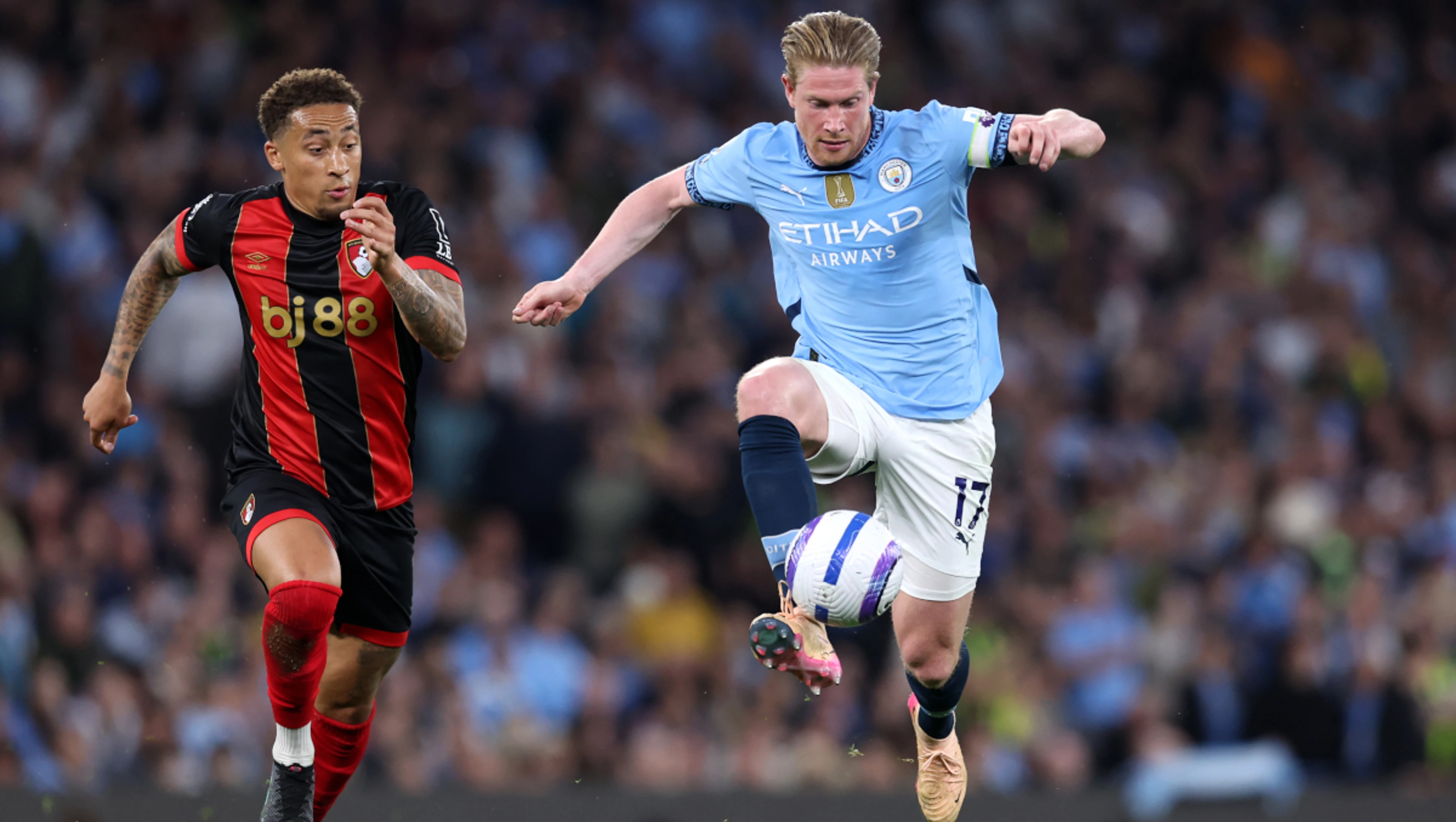 City climb to third with win in De Bruyne's final home game