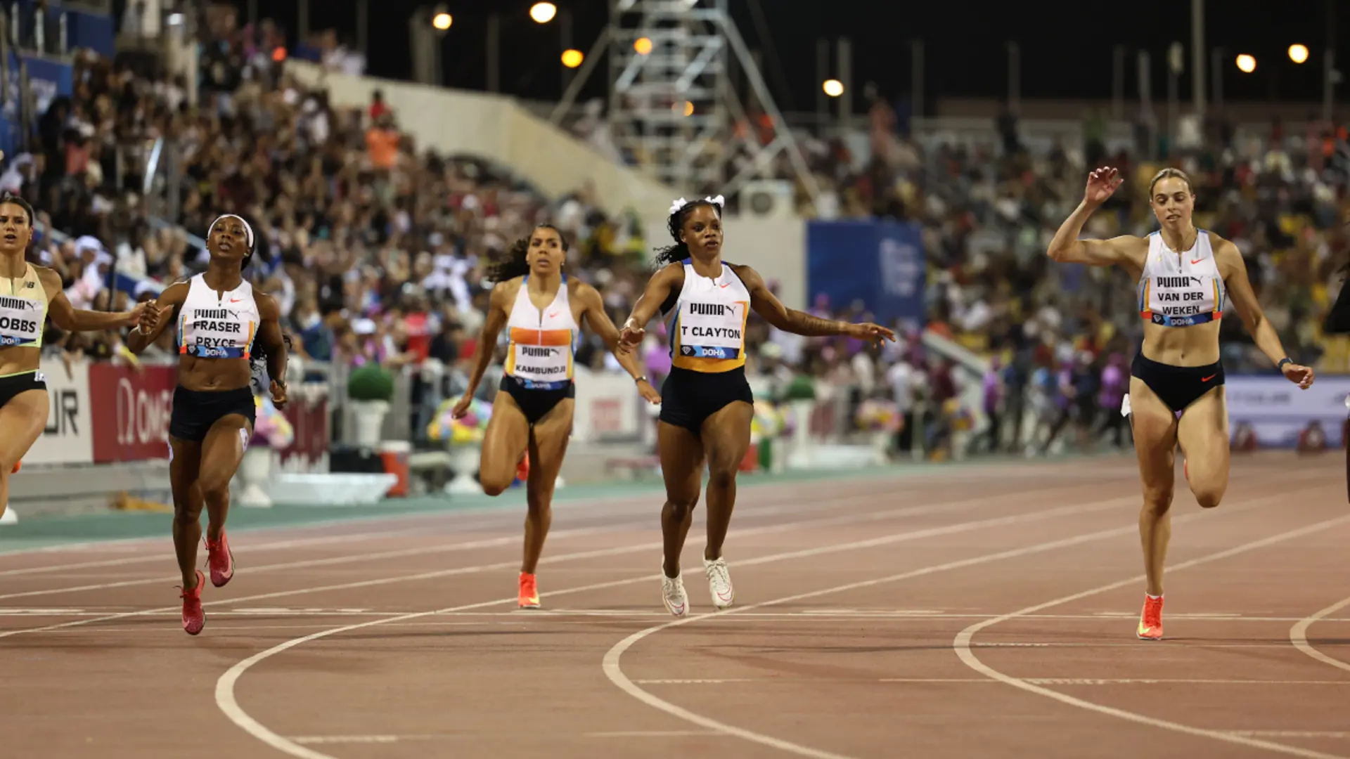 Clayton beats Fraser-Pryce, Tebogo shines in Doha