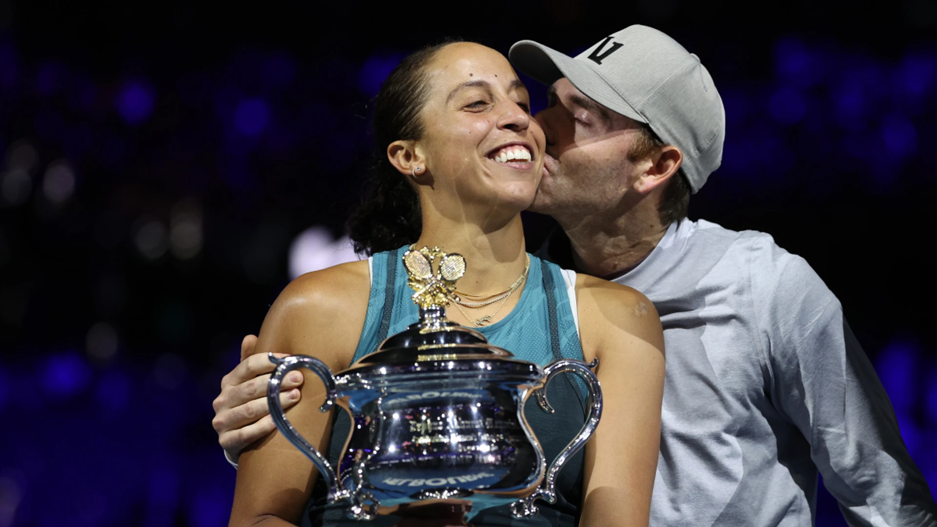 Keys pays tribute to reluctant husband-coach after first Slam title