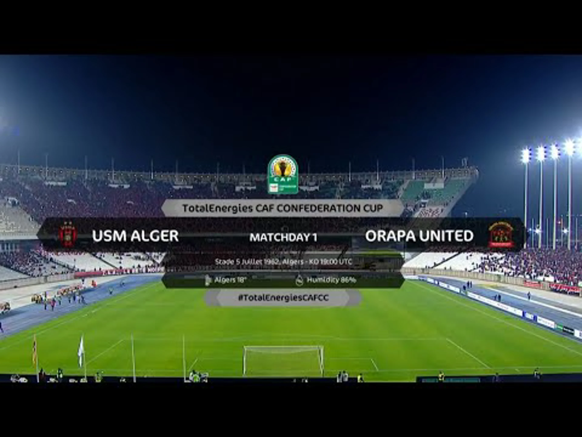 USM Alger v Orapa United | Match Highlights | CAF Confederation Cup