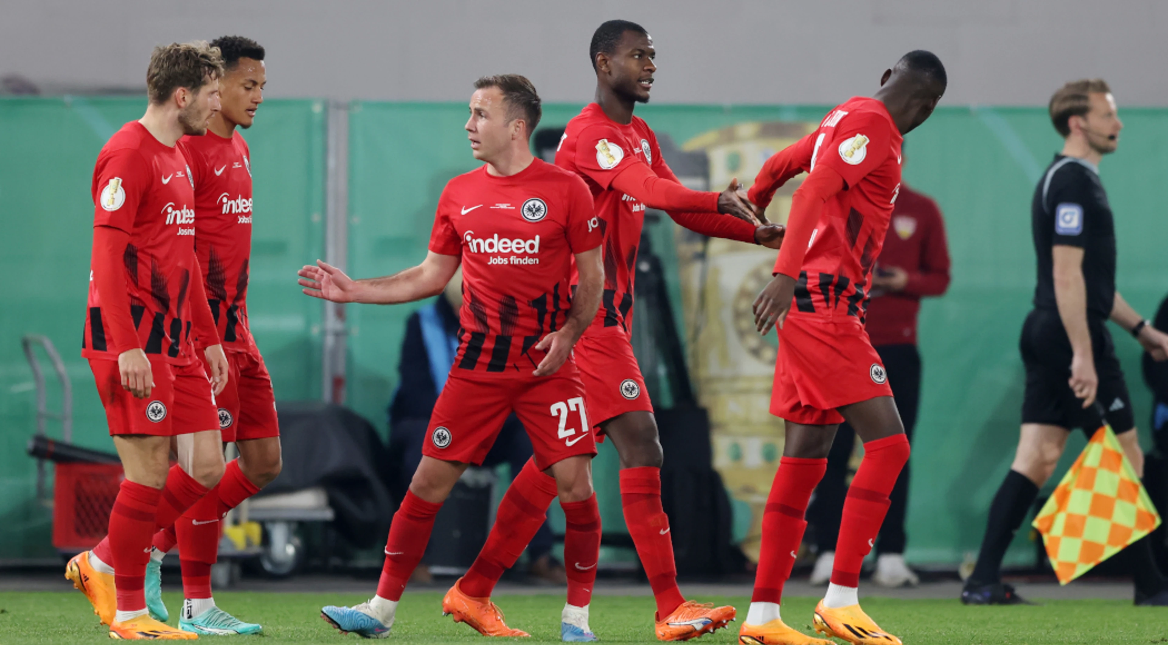 Frankfurt into German Cup final after comeback win over Stuttgart