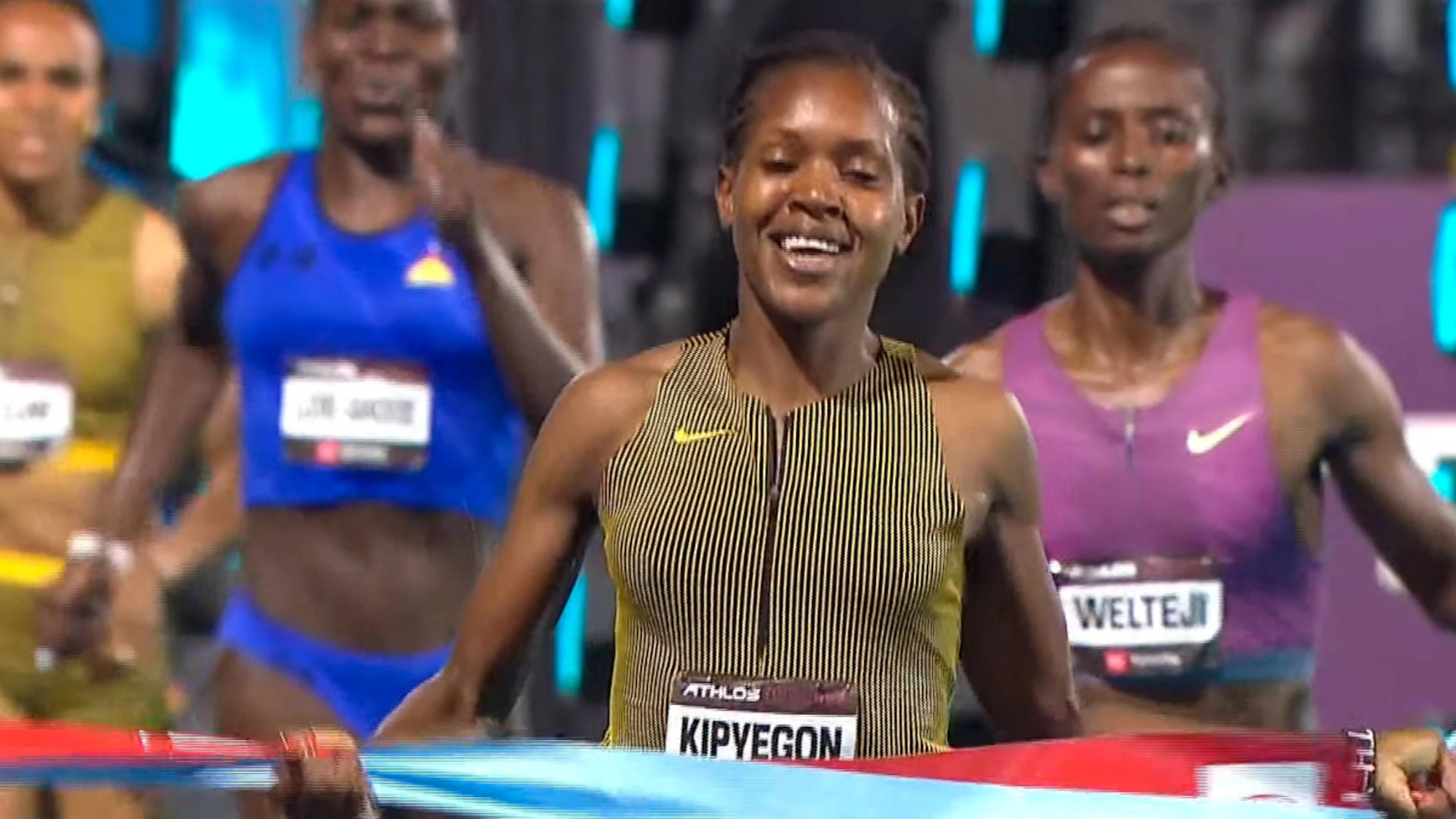 Kipyegon shines in inaugural women-only Athlos NYC meet