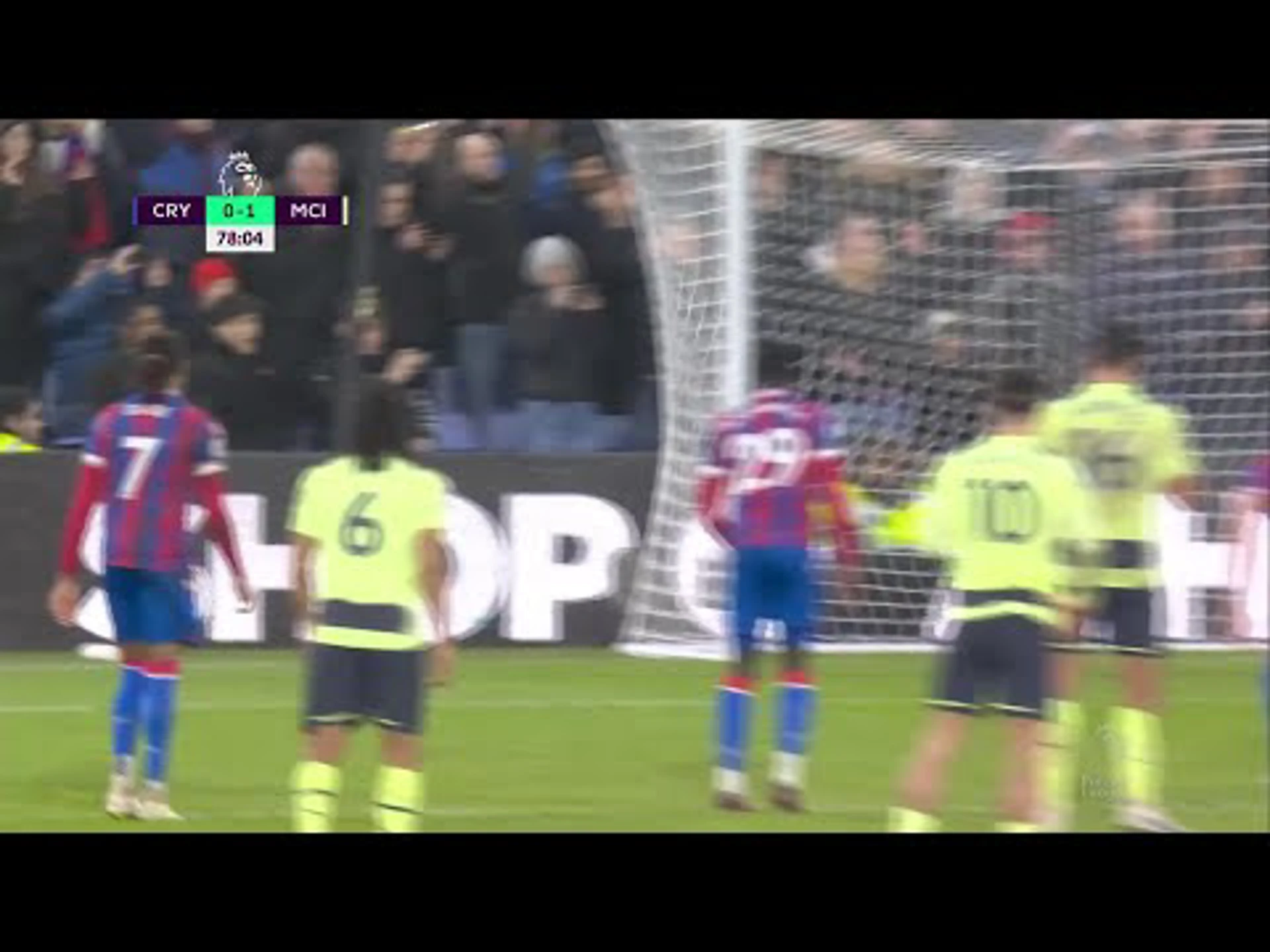 Erling Haaland with a Penalty Goal vs. Crystal Palace
