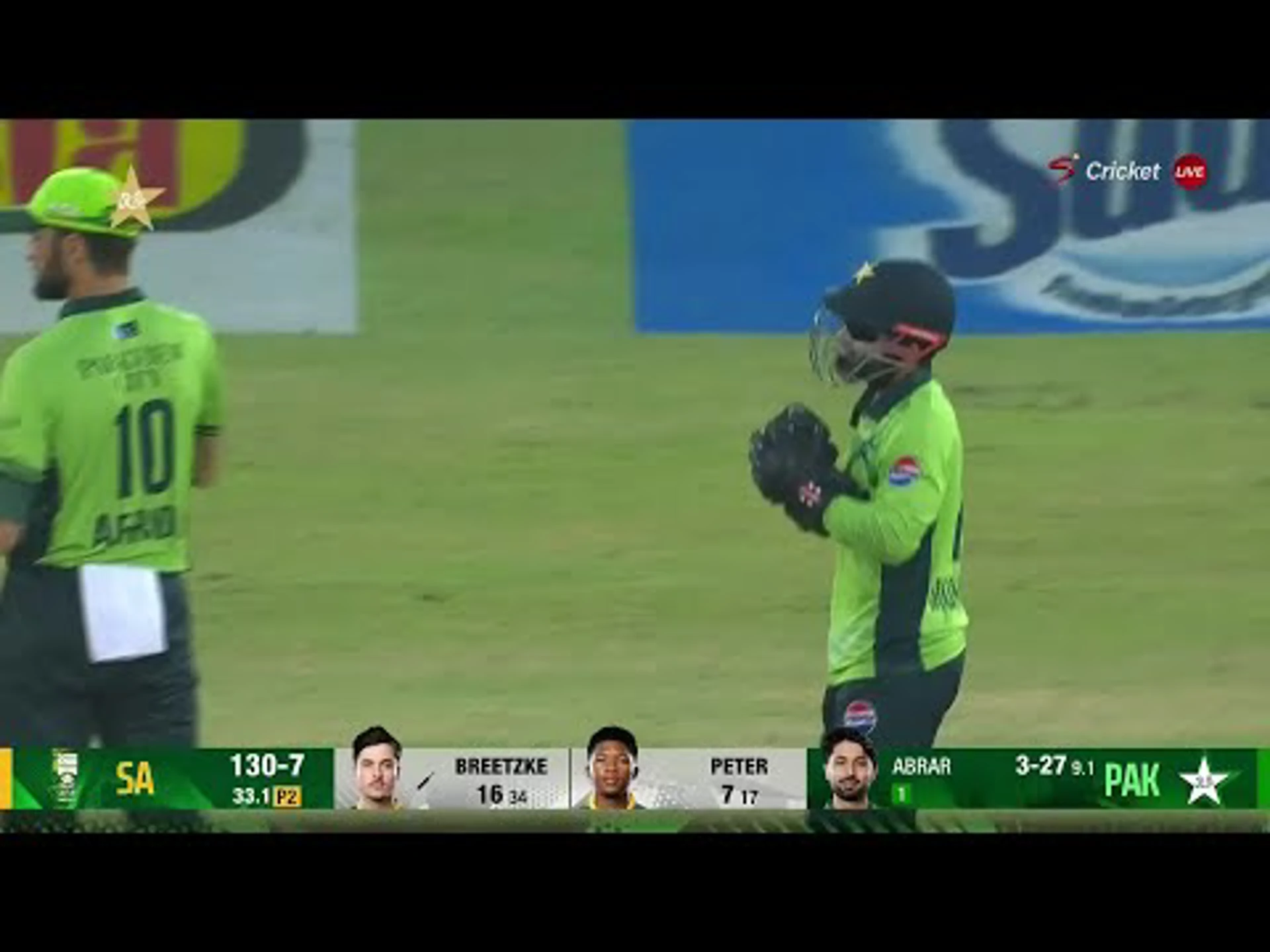 Pakistan v South Africa | 3rd ODI | 1st innings | Abrar Ahmed 8