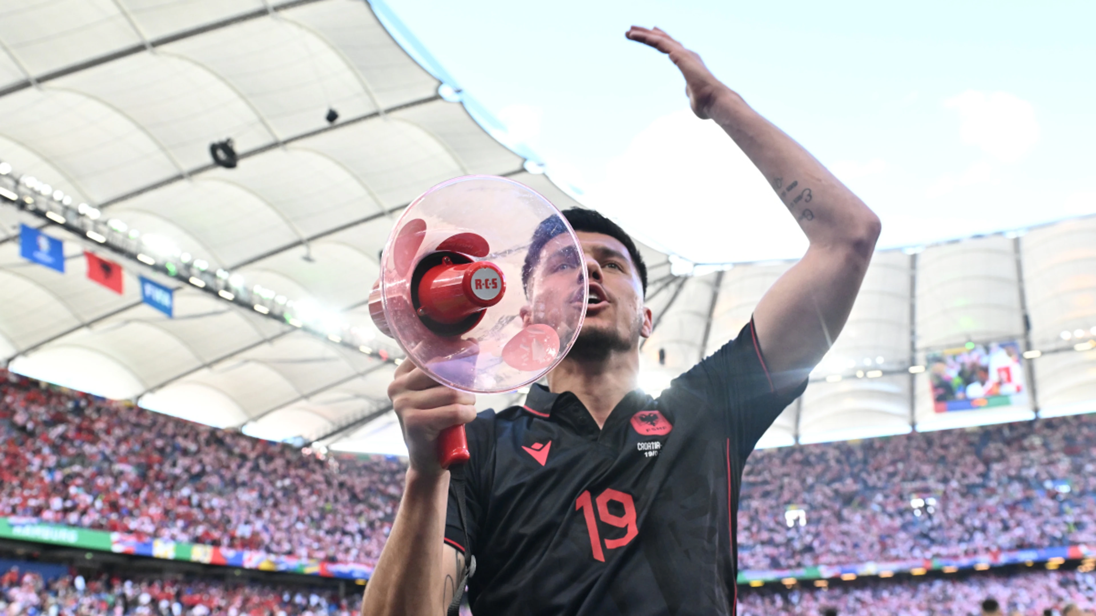 Albania's Daku gets two-game ban after leading chanting deemed offensive