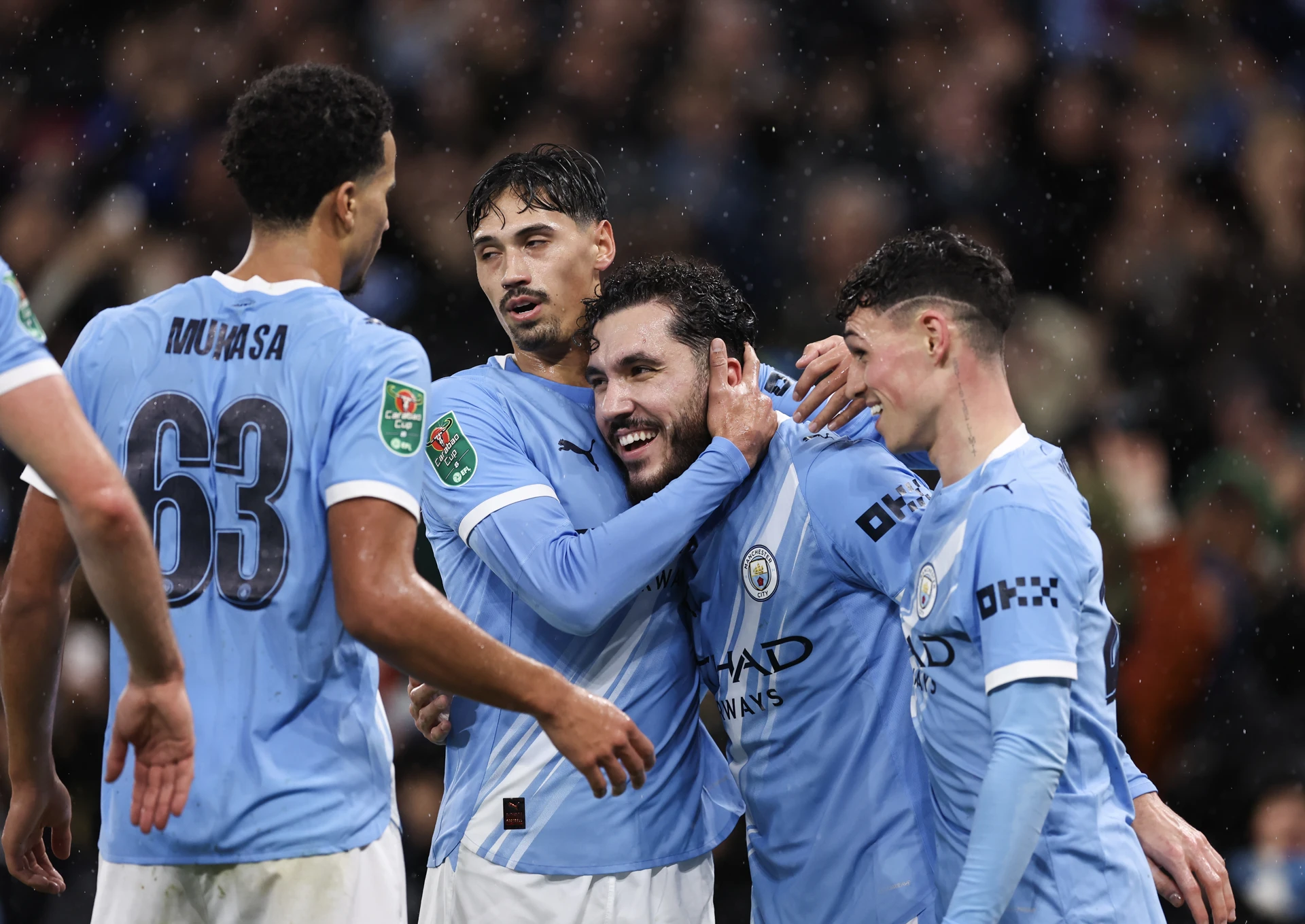 Cherki inspires Man City cruise into League Cup semis
