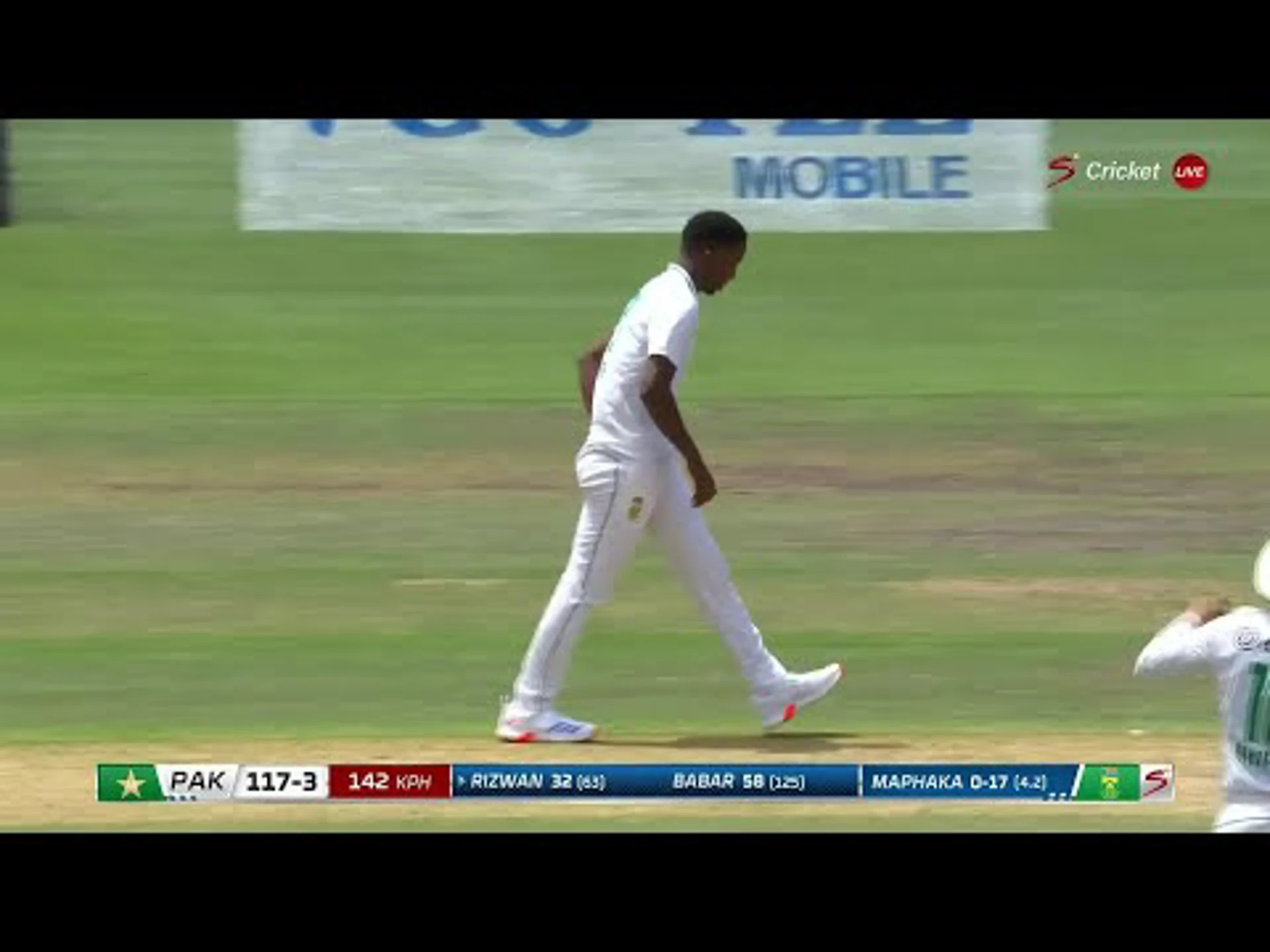 South Africa v Pakistan | 2nd Test | 2nd innings | Babar Azam 58