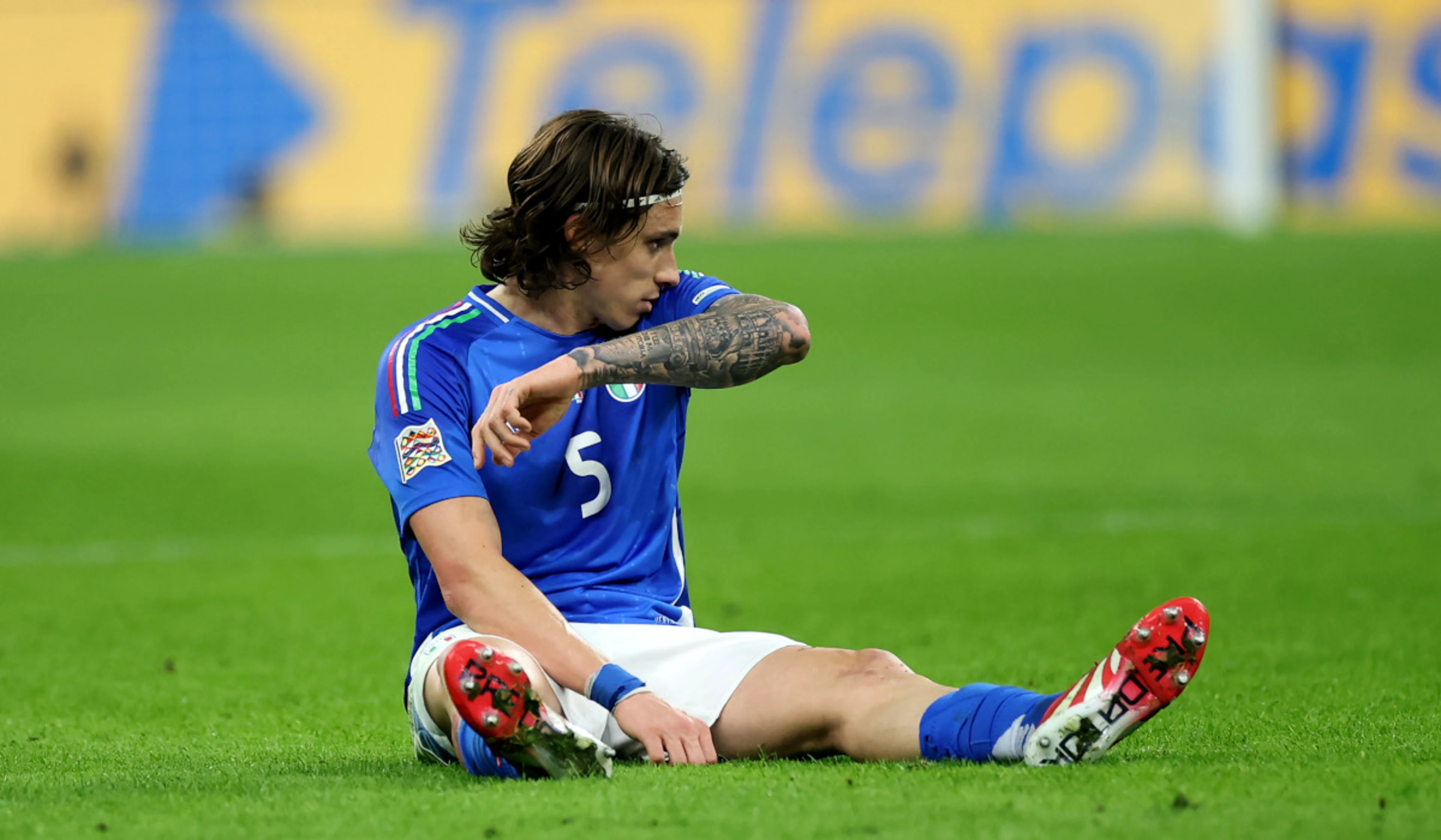Italy defender Calafiori out of Germany return game with knee injury