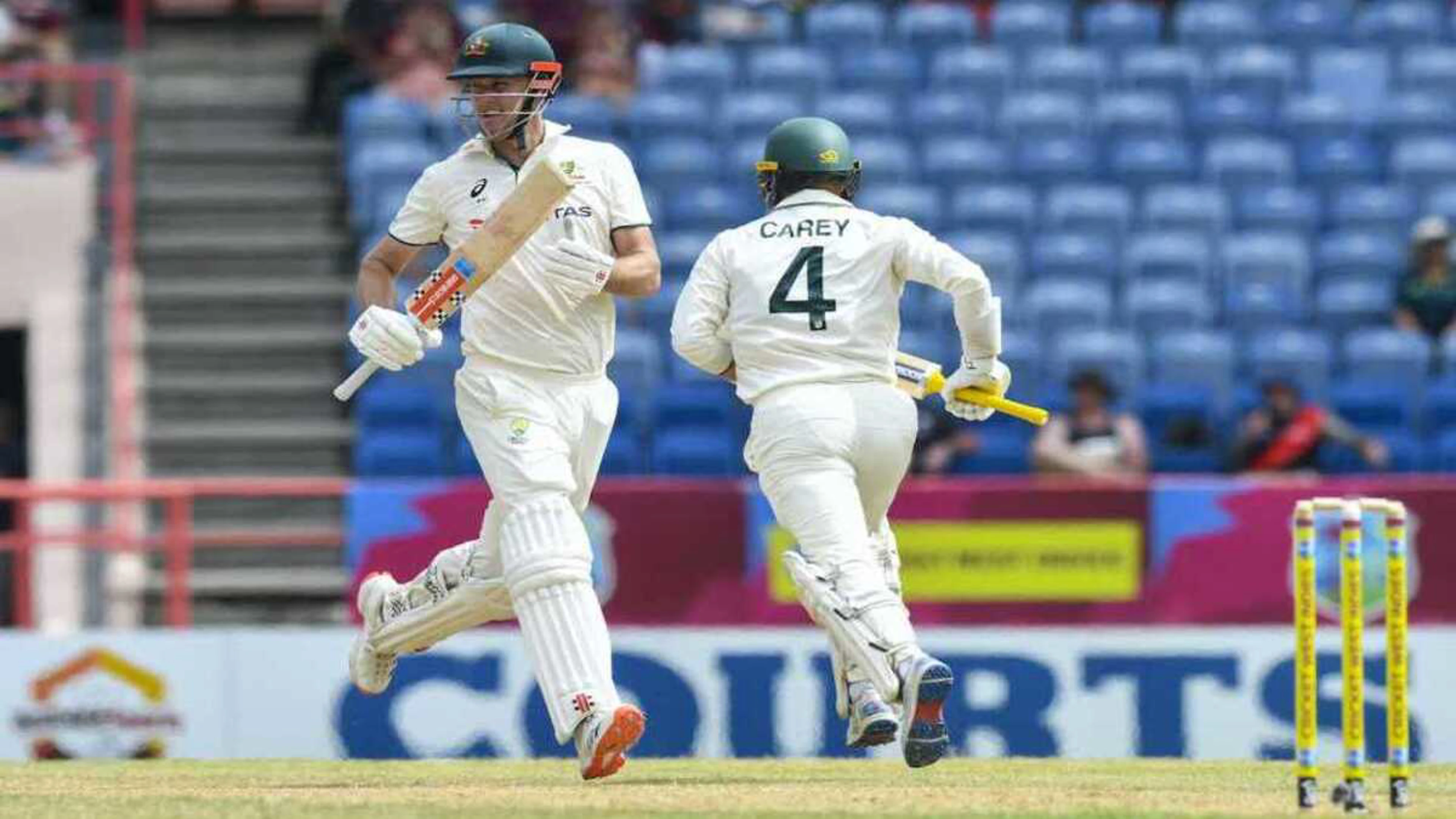 DAY 1: Webster and Carey again steady Australia in West Indies