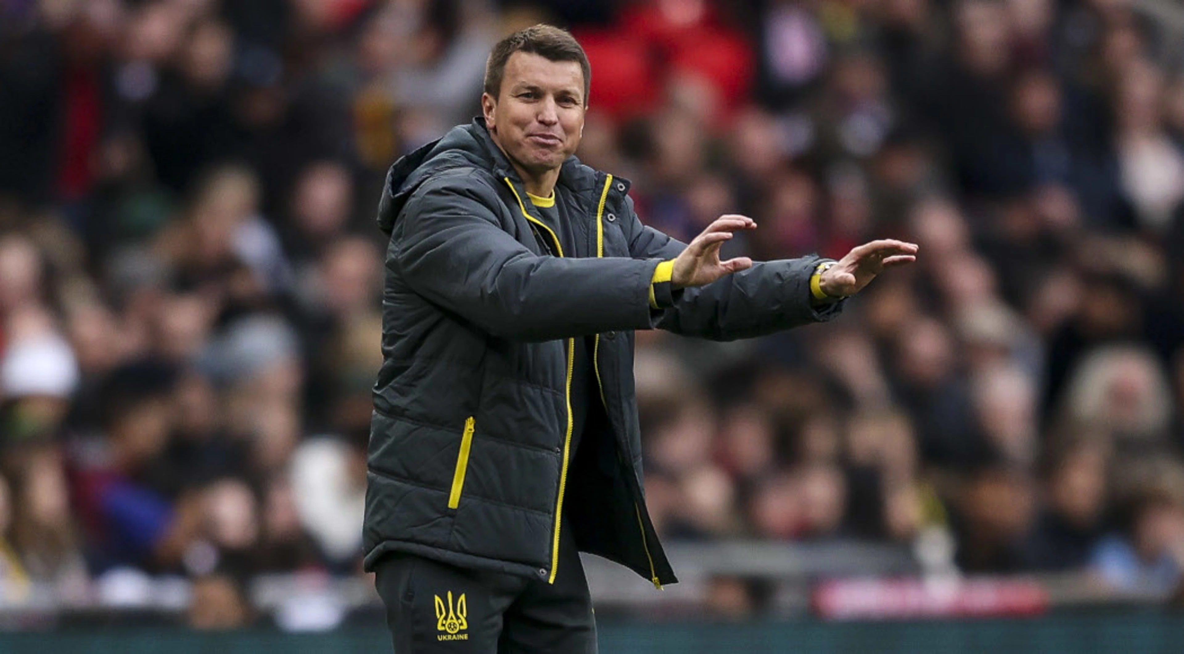 Ukraine coach upbeat despite Euro qualifier defeat by England