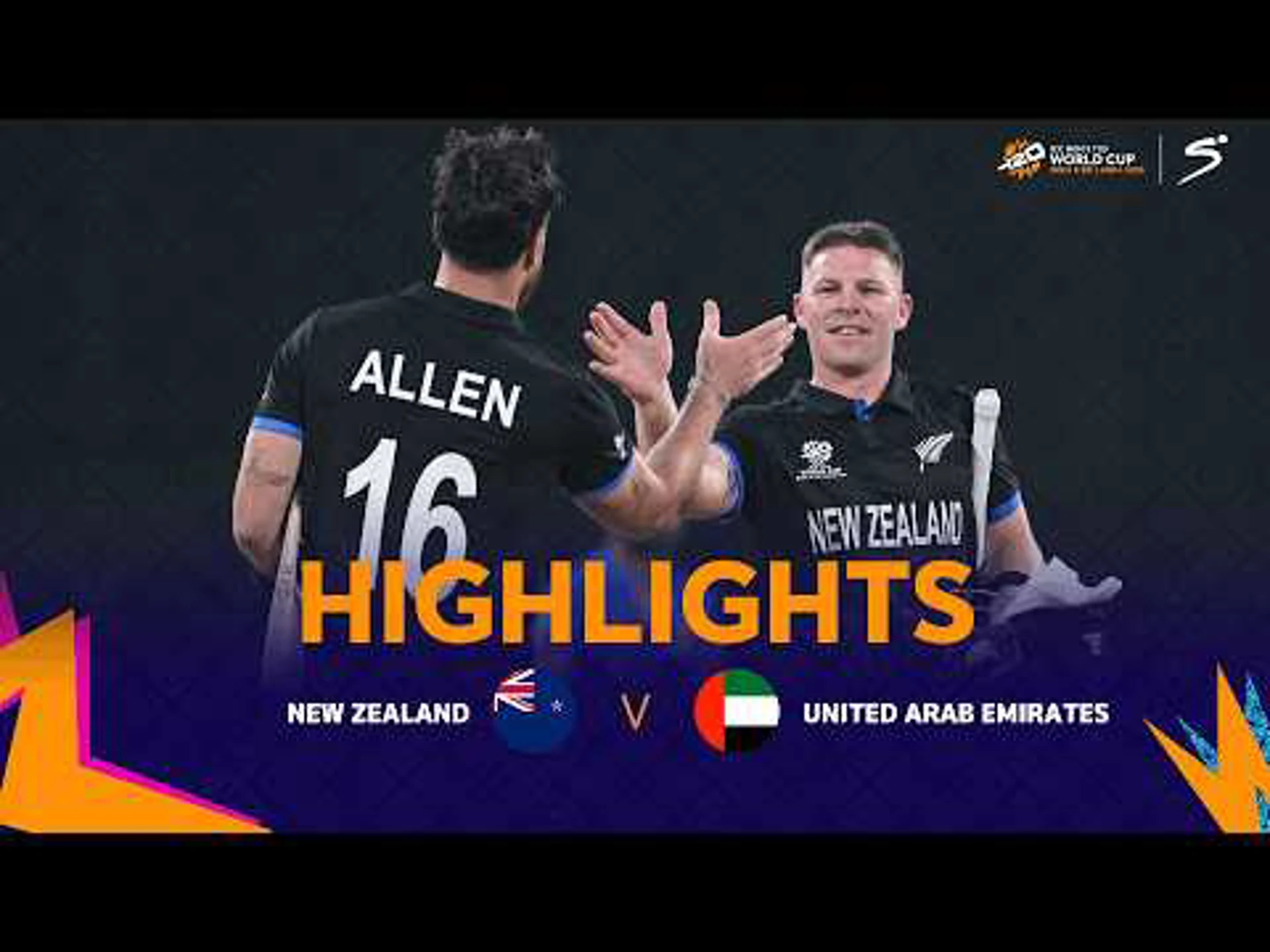 New Zealand v UAE | Match Highlights | ICC T20 World Cup Group D