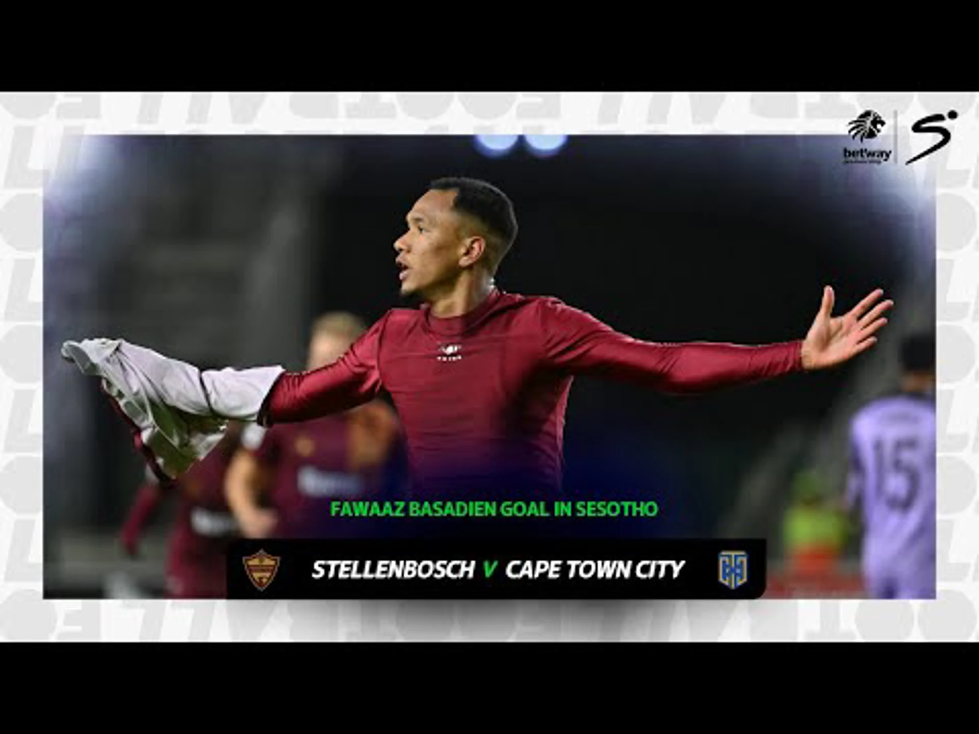 Fawaaz Basadien goal in SeSotho | Betway Premiership