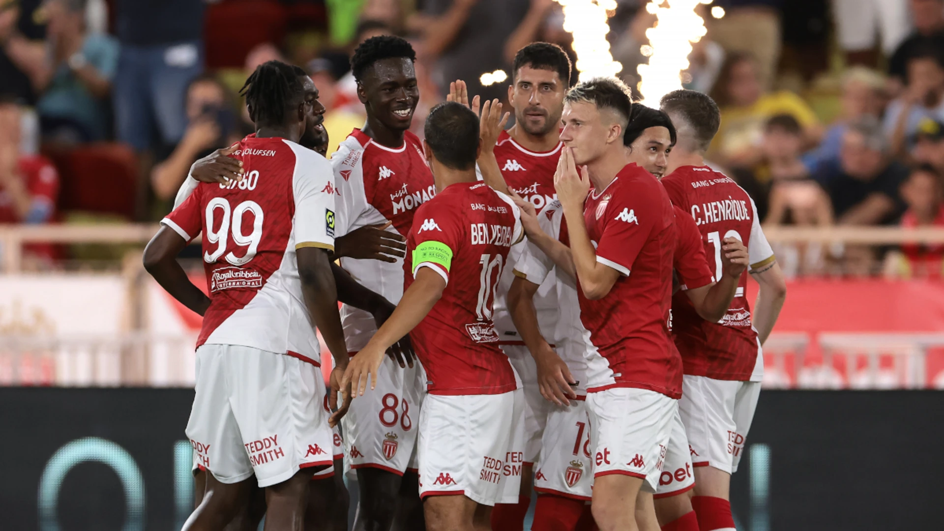 Monaco retake Ligue 1 top spot, Lyon fall to bottom of table