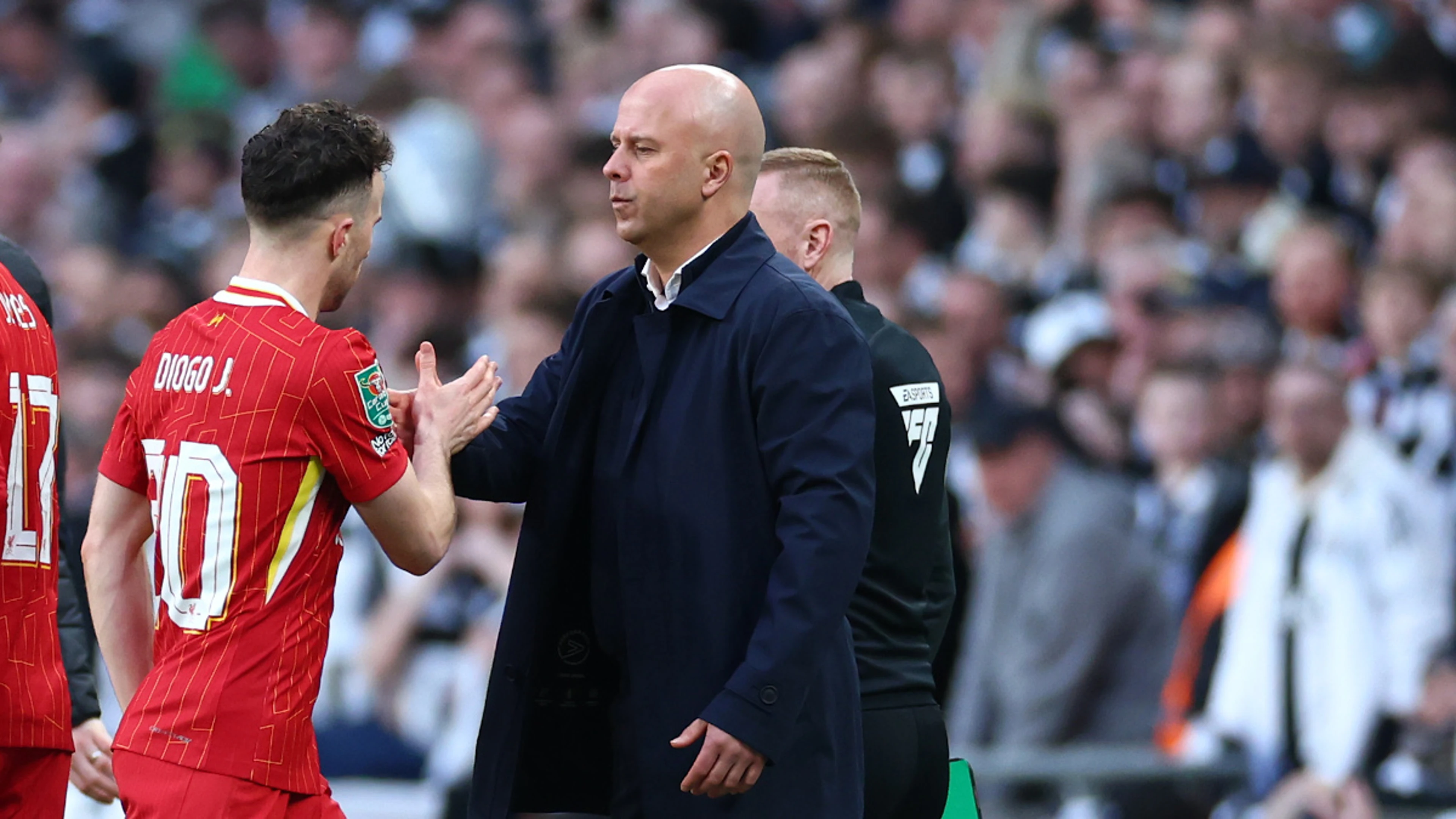 Defiant Slot focuses on Liverpool Premier League push after League Cup woe