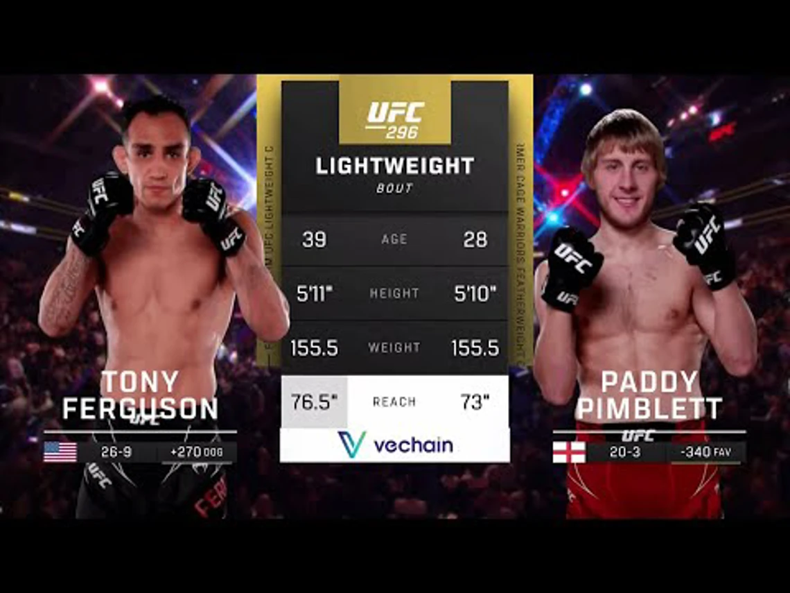 Tony Ferguson v Paddy Pimblett | Lightweight Bout | Highlights | UFC Fight Night