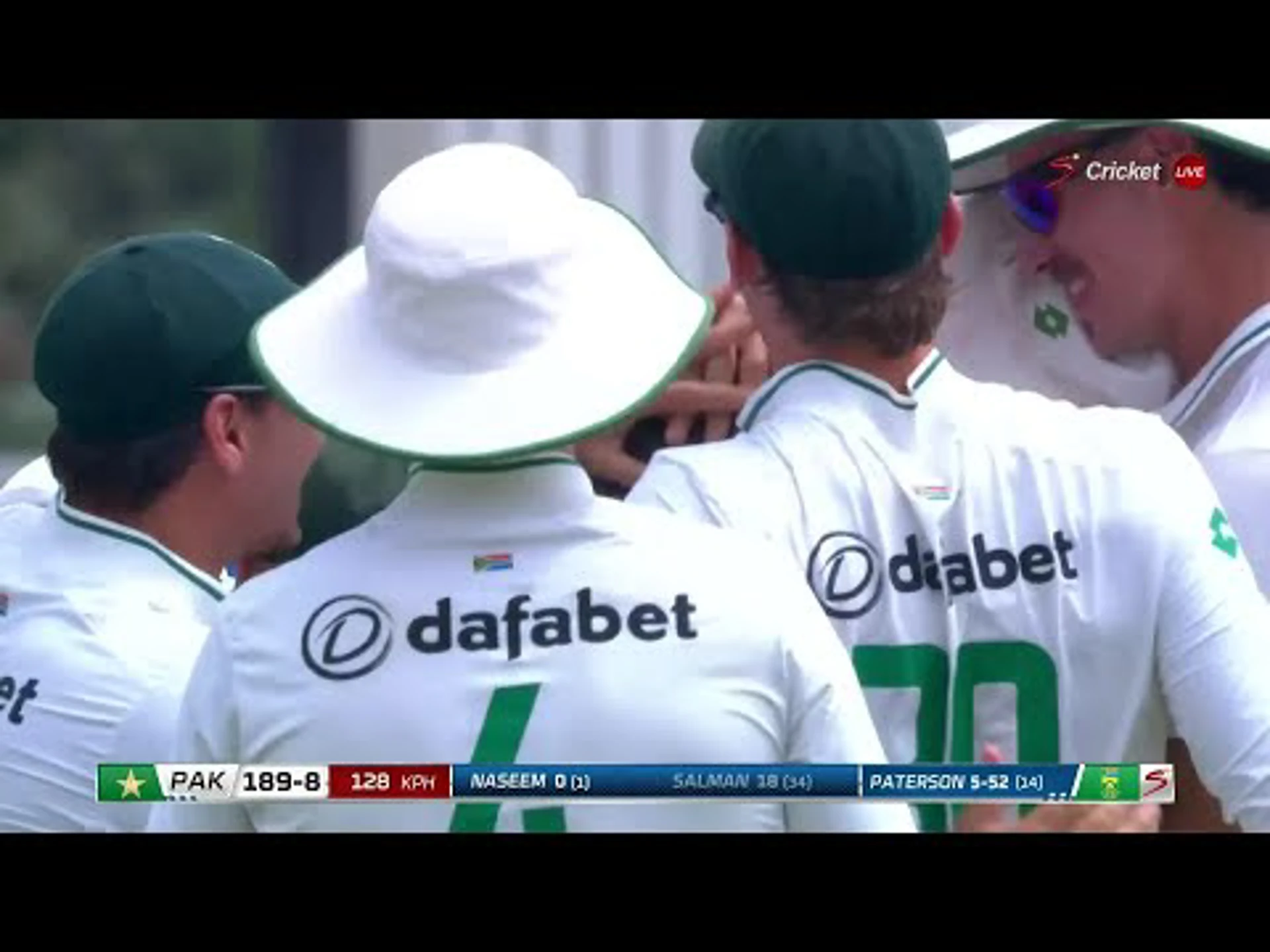 South Africa v Pakistan | 1st Test | 1st innings | Dane Paterson 5