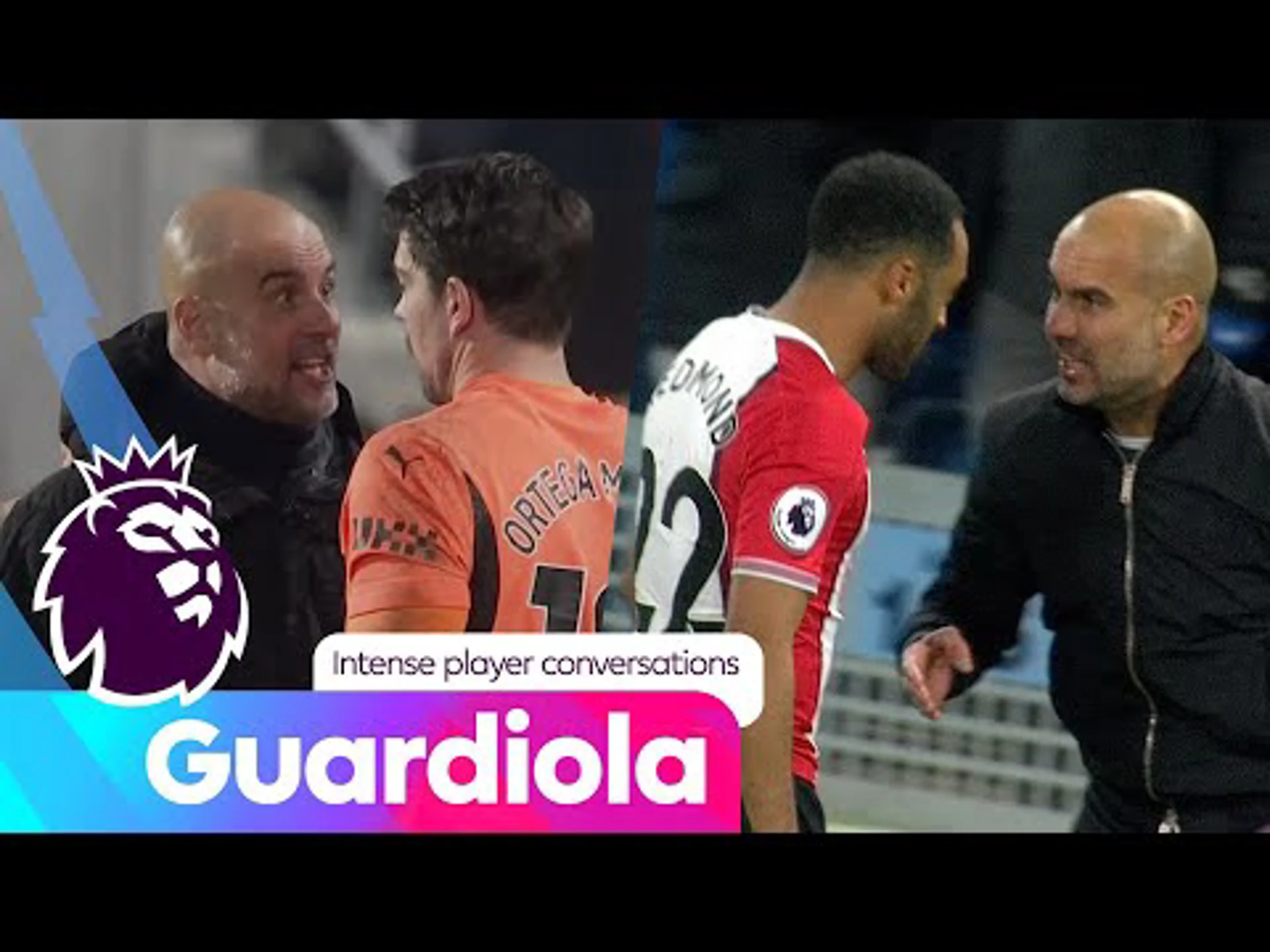 Guardiola's on-pitch conversations with his players and opponents | Premier League