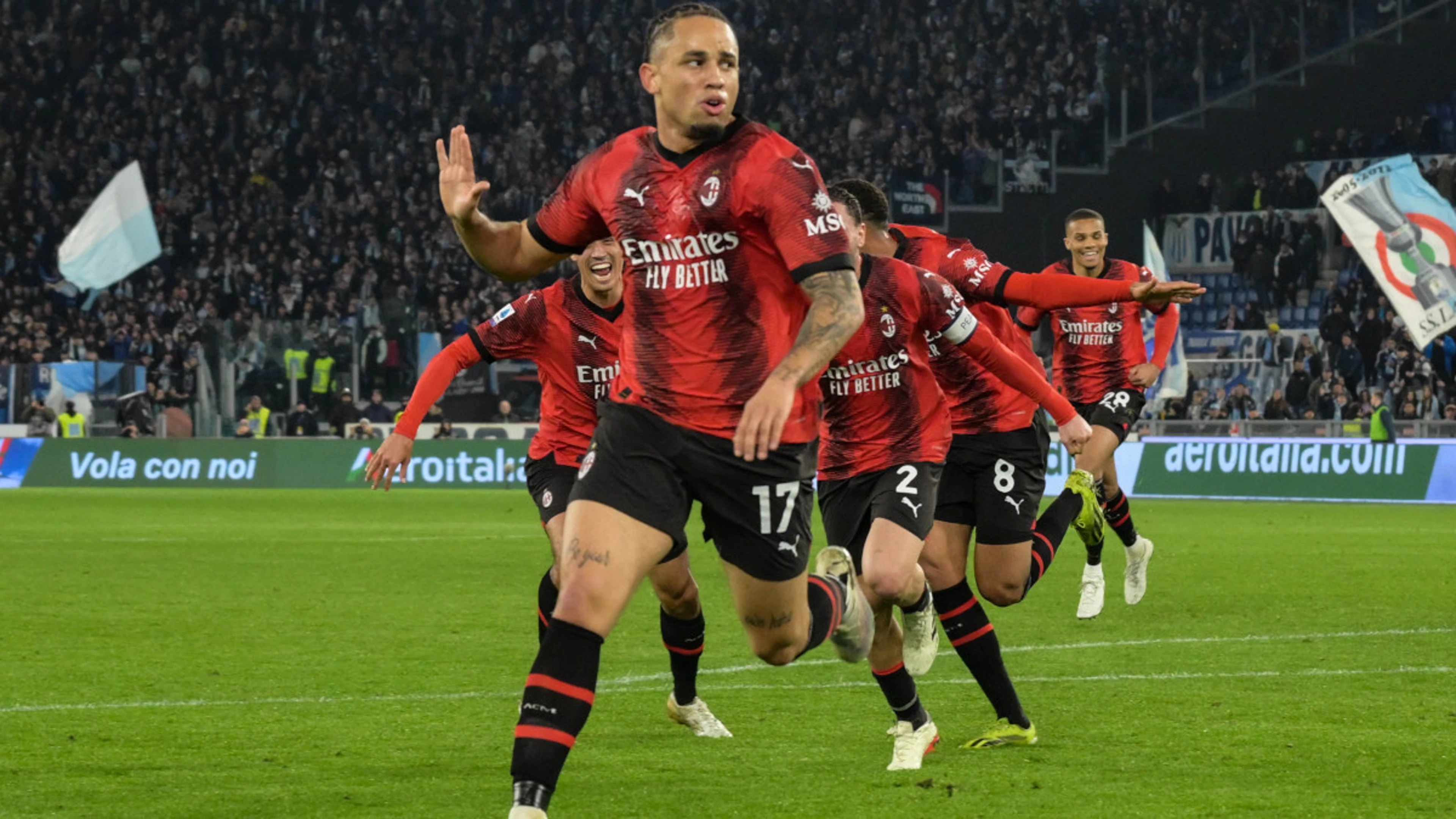 Late Okafor strike earns Milan win at depleted Lazio