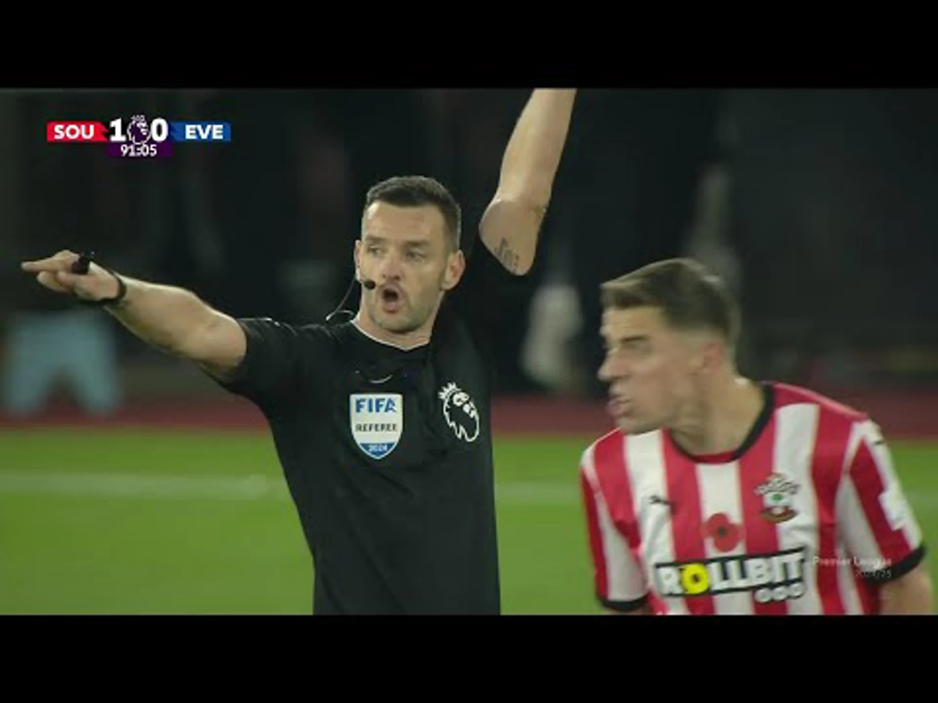 Norberto Bercique Gomes Betuncal | 89ᵗʰ Minute VAR v Southampton