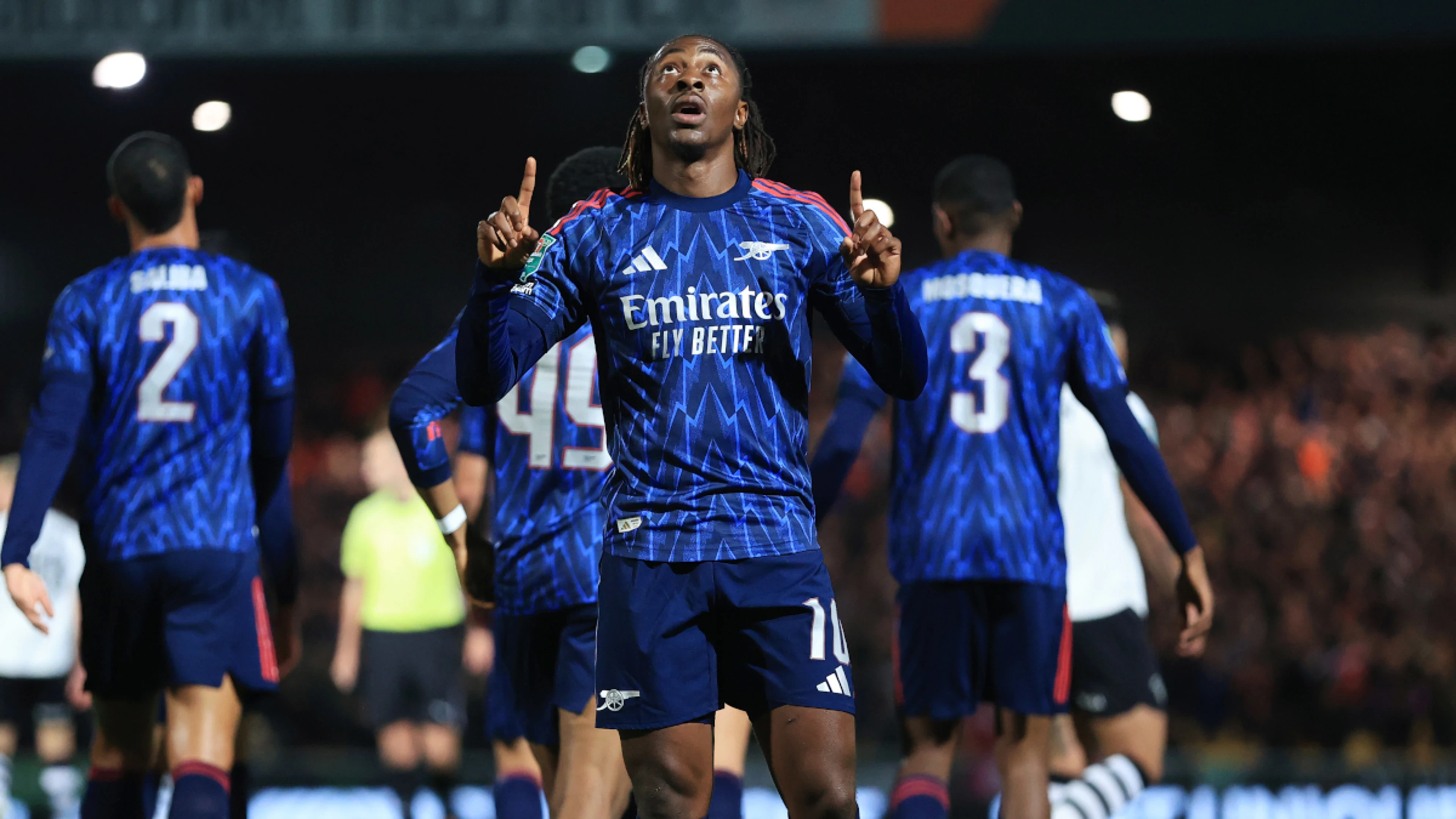 Eze nets first goal as Arsenal join Man City in League Cup last 16