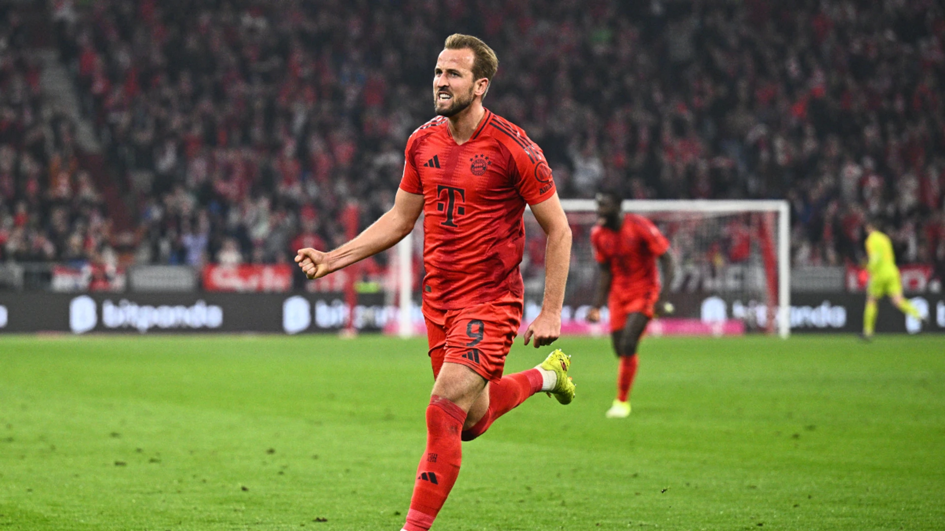 Kane hat-trick sends Bayern top past Leipzig