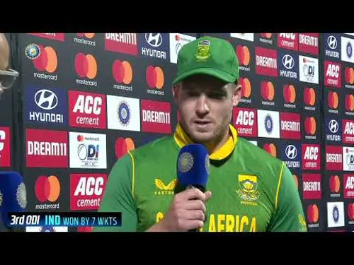 India v South Africa | 3rd ODI | Post-match interview with David Miller